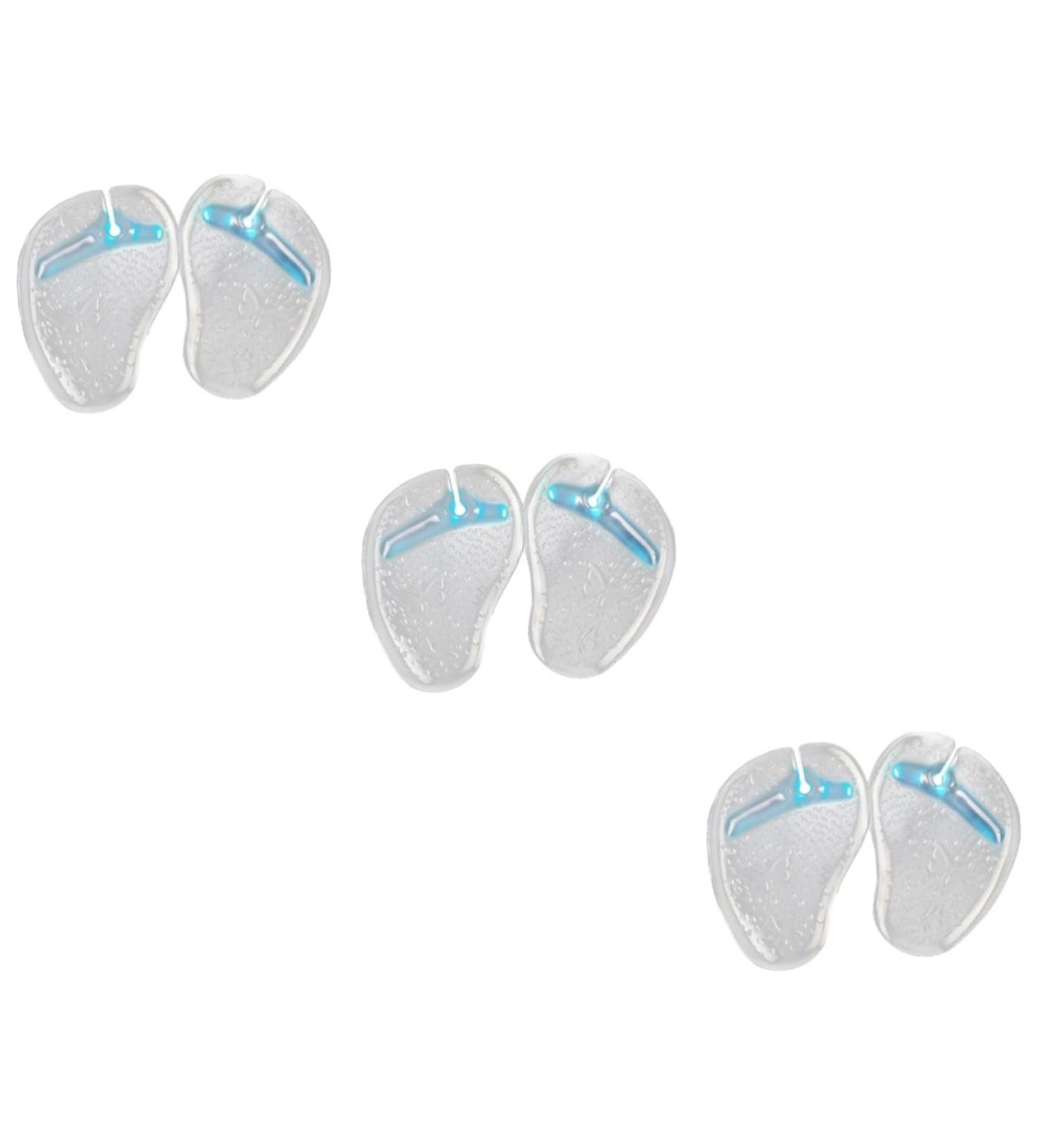 FRCOLOR 3pcs Flip-Flops Forefoot Gel Pads - Shoe Tightening & Cushion Inserts for Women's Slippers - Comfort & Protection - Blue - Buy Online on GoSupps.com