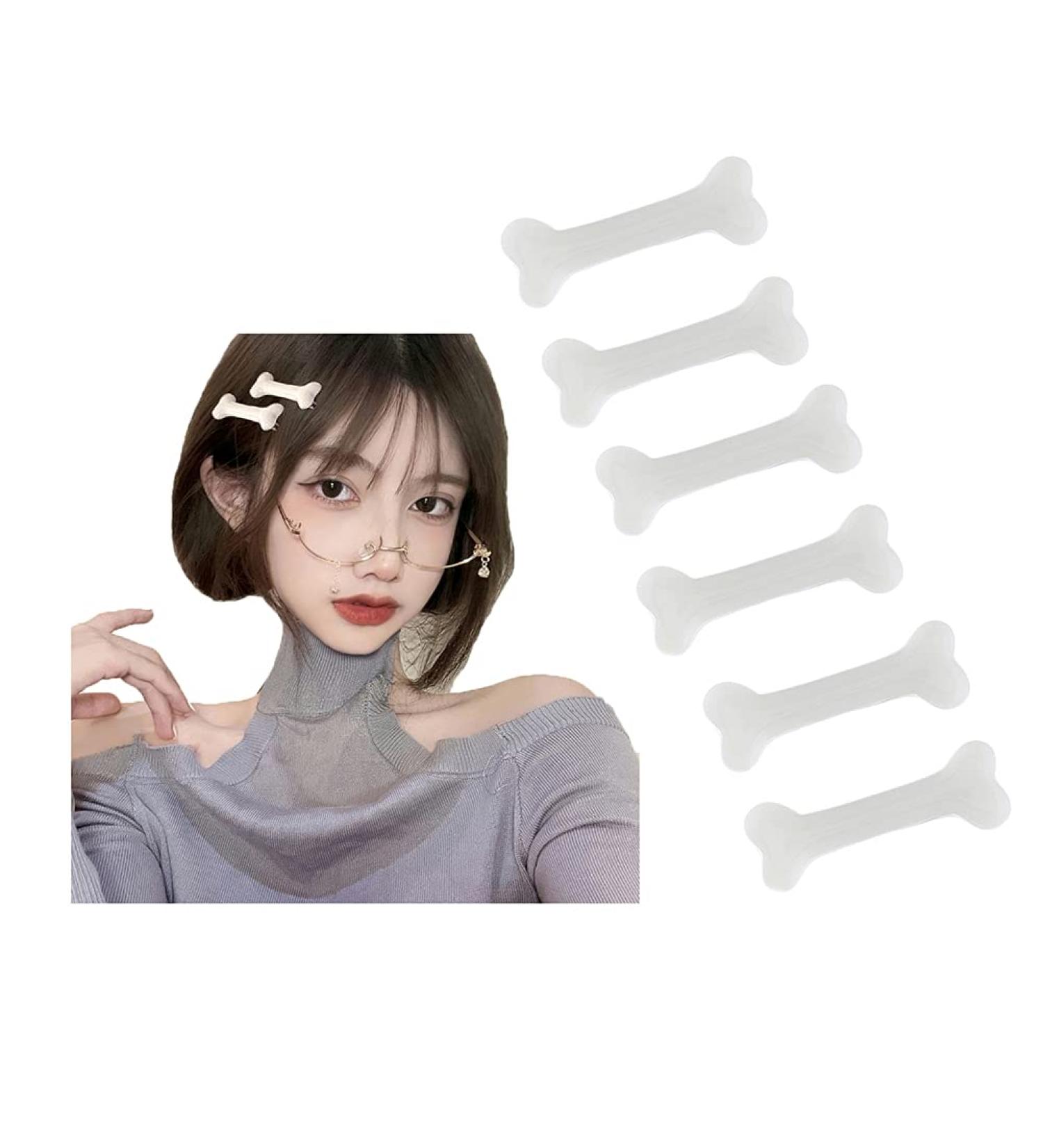 Dog Bone Hair Barrettes 6pcs Set for Girls - Halloween & Christmas Hair Accessories - Buy Online on GoSupps.com