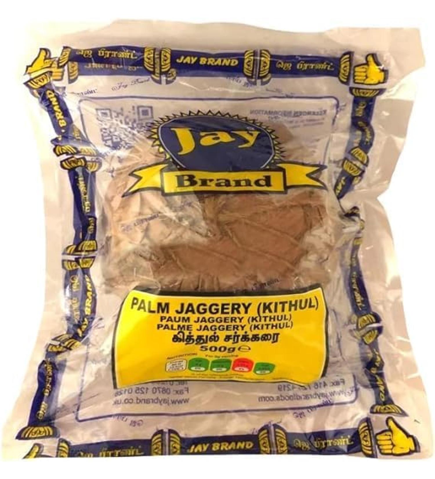 Jay Brand Kithul Jaggery | 500G | Natural Sweetener | No Preservatives Added |Gluten Free | Indian Origin (Pack of 2) - Buy Online on GoSupps.com