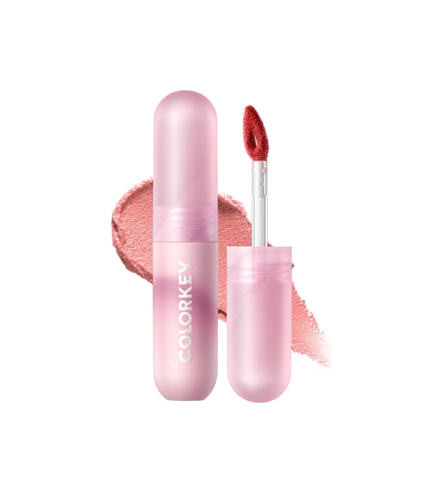 COLORKEY Velvety Mousse Fluffy Lip Mud (P101 All for Nude) - Long Lasting Matte Lipstick in Sunset Warm Colors | Smooth Velvet Lip Stains for Beauty Lips Makeup - Buy Online on GoSupps.com