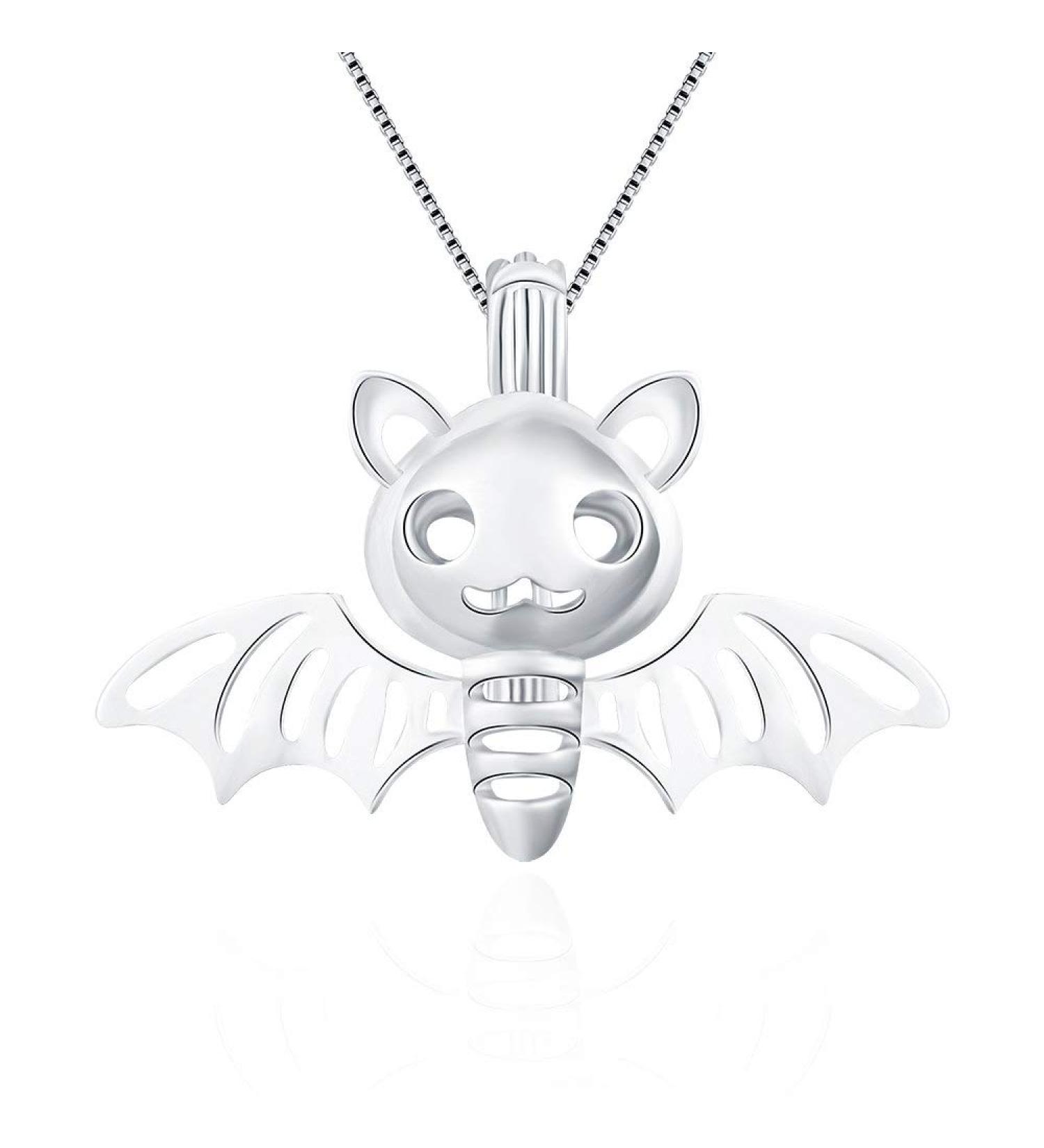 925 Sterling Silver Bat Cage Pendant - DIY Necklace & Bracelet Charm for Jewelry Making - Buy Online on GoSupps.com