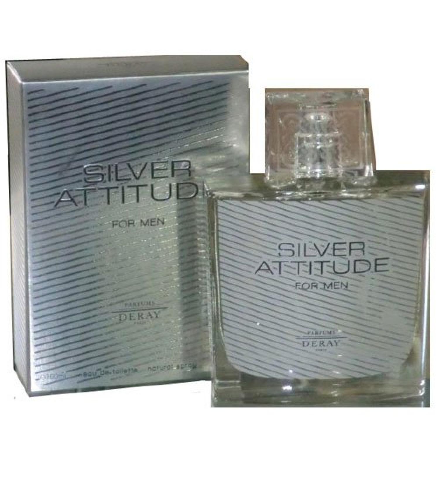 Silver Attitude FOR MEN by Parfums Deray - 3.4 oz EDT Spray