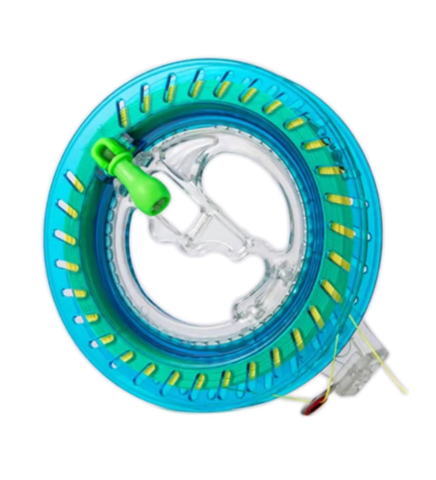 Maloftar's dragon cord roll 300m spool steering kite cable winch for dragon cable winch wickler wrap roller Griffrads Flying Line Kite Line Wickelrad Comes (green)