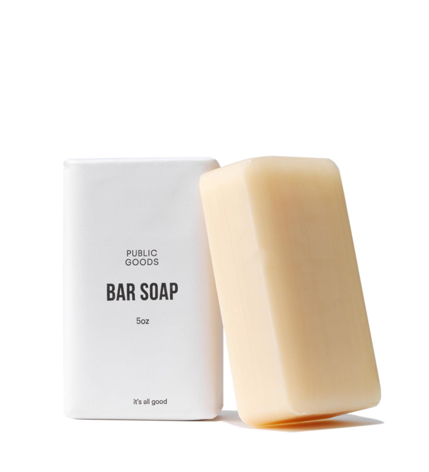 Public Goods Bar Soap | Natural & Vegan Hand & Body Soap for Sensitive Skin | Non-Toxic Organic Essential Oils | 5 Oz | Made in USA - Buy Online on GoSupps.com