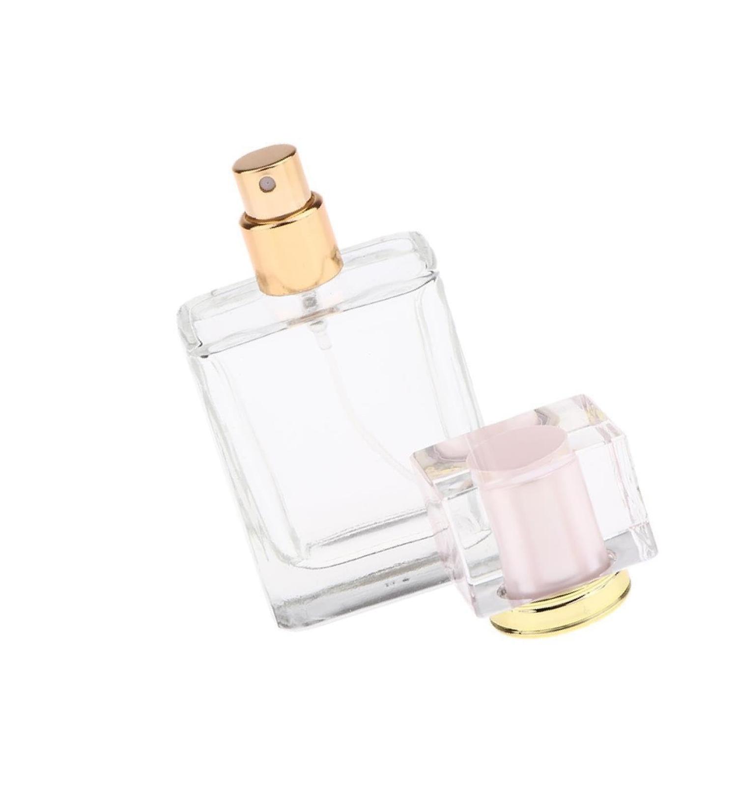 Dajidafu Stylish Pink Cap Empty Glass Perfume Fragrance Bottle Aftershave Spray Containers 50ml - Buy Online on GoSupps.com