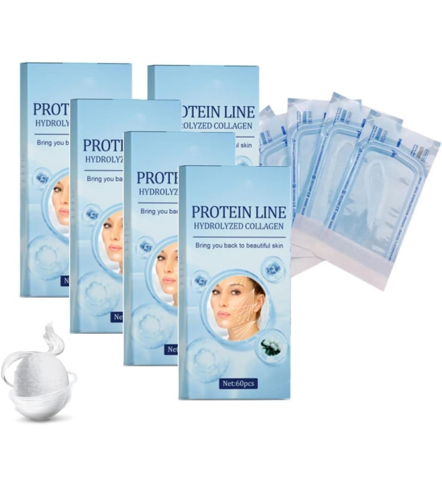 WZDYN Protein Line Hydrolyzed Collagen | Korean Soluble Protein Thread | Soluble Protein Thread Lifting Instant Face Protein Thread | Absorbable Collagen Thread for Face Lift | Reduce Fine Lines Wrinkle Firming Skin (5box/300pcs) - Buy Online on GoSupps.com