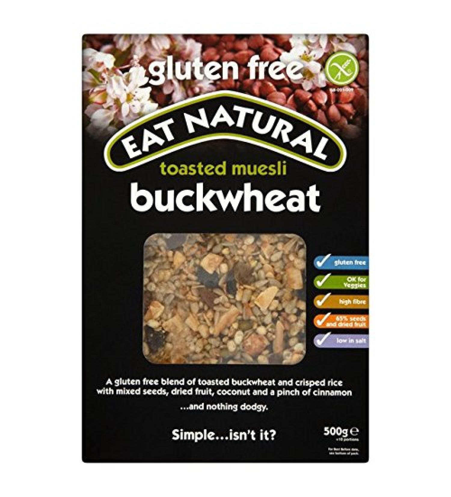 Eat Natural Toasted Muesli & Buckwheat 500g