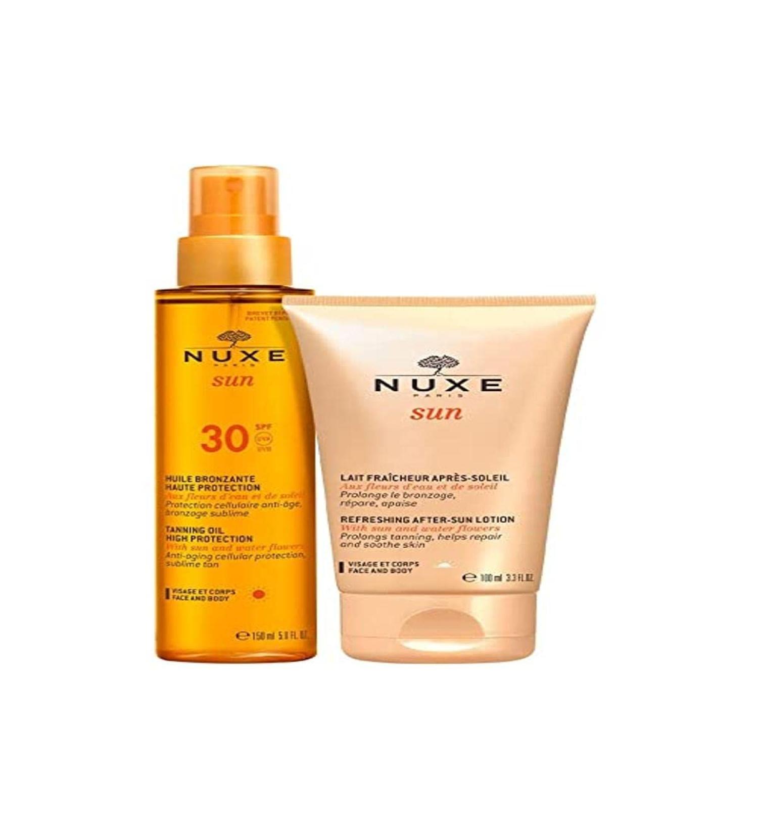 Nuxe Sun Kit Bronzer Oil SPF30 150ml + Aftersun Face and Body Cream 100 ml