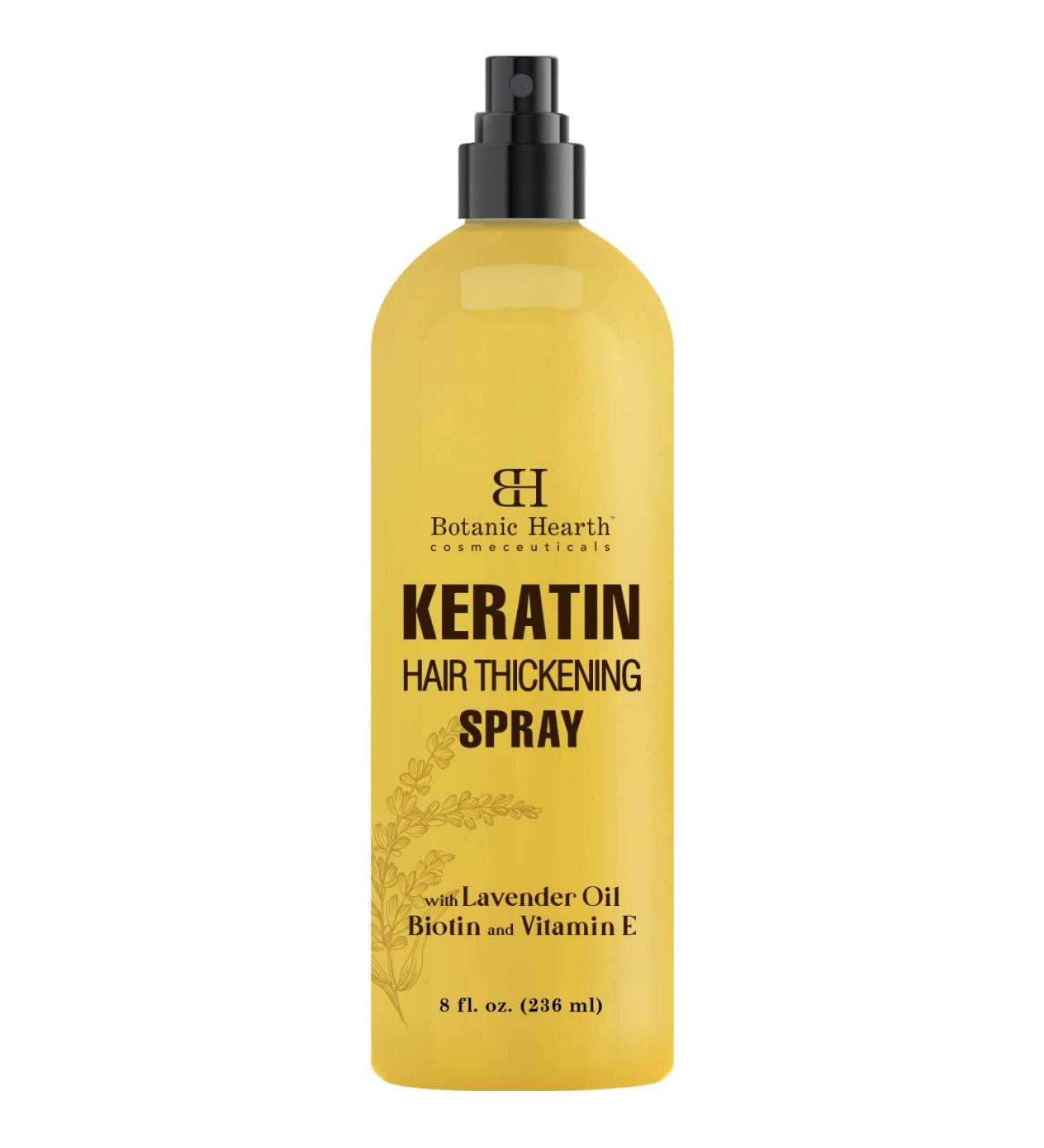Botanic Hearth Keratin Hair Spray with Biotin, Vitamin E & Minerals - 8 fl oz - Made in USA - Buy Online on GoSupps.com