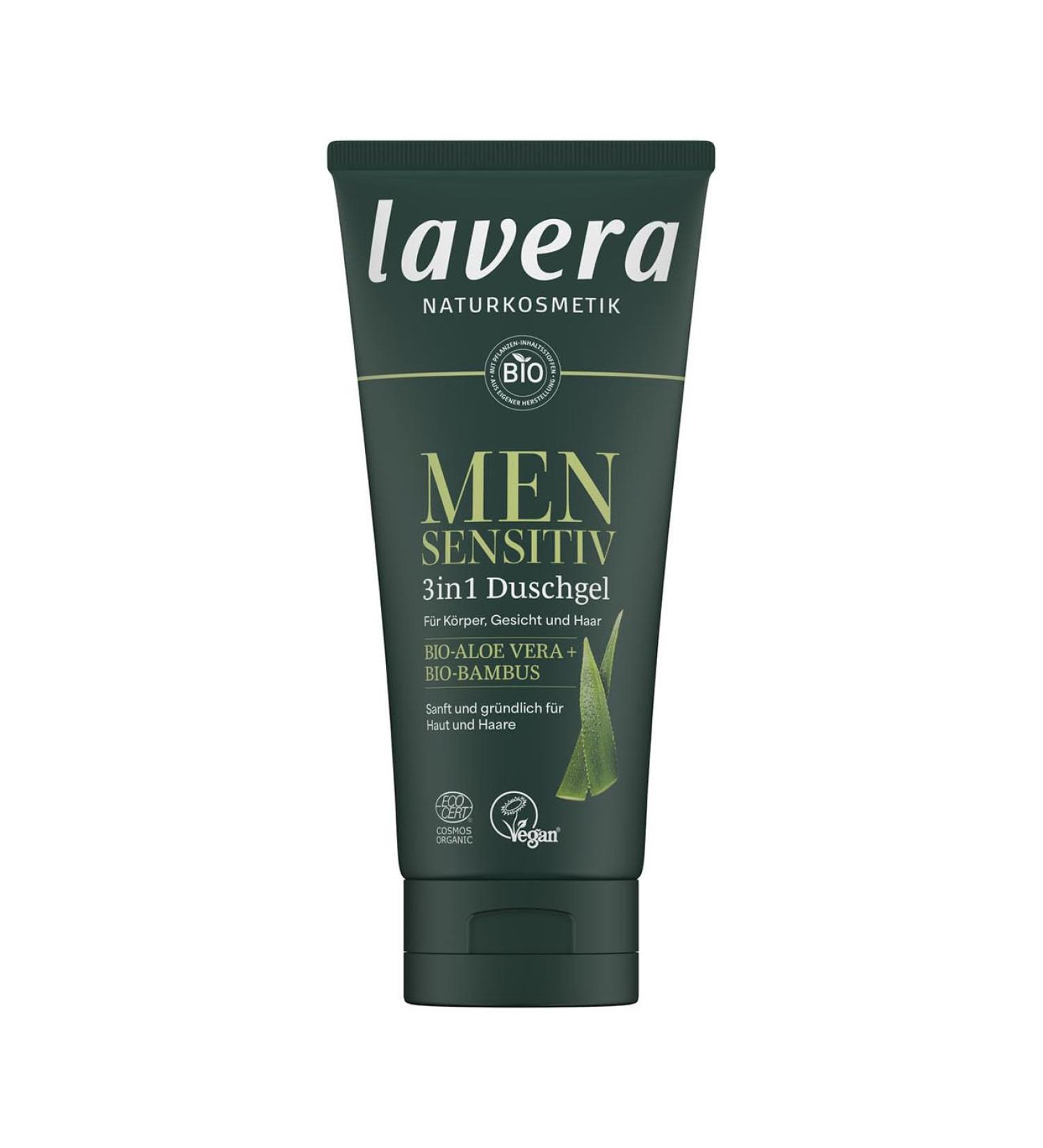 lavera Men sensitive moisturising cream - for sensitive skin - gentle & refreshing - helps with itching - vegan - natural cosmetics - 50 ml - Buy Online on GoSupps.com