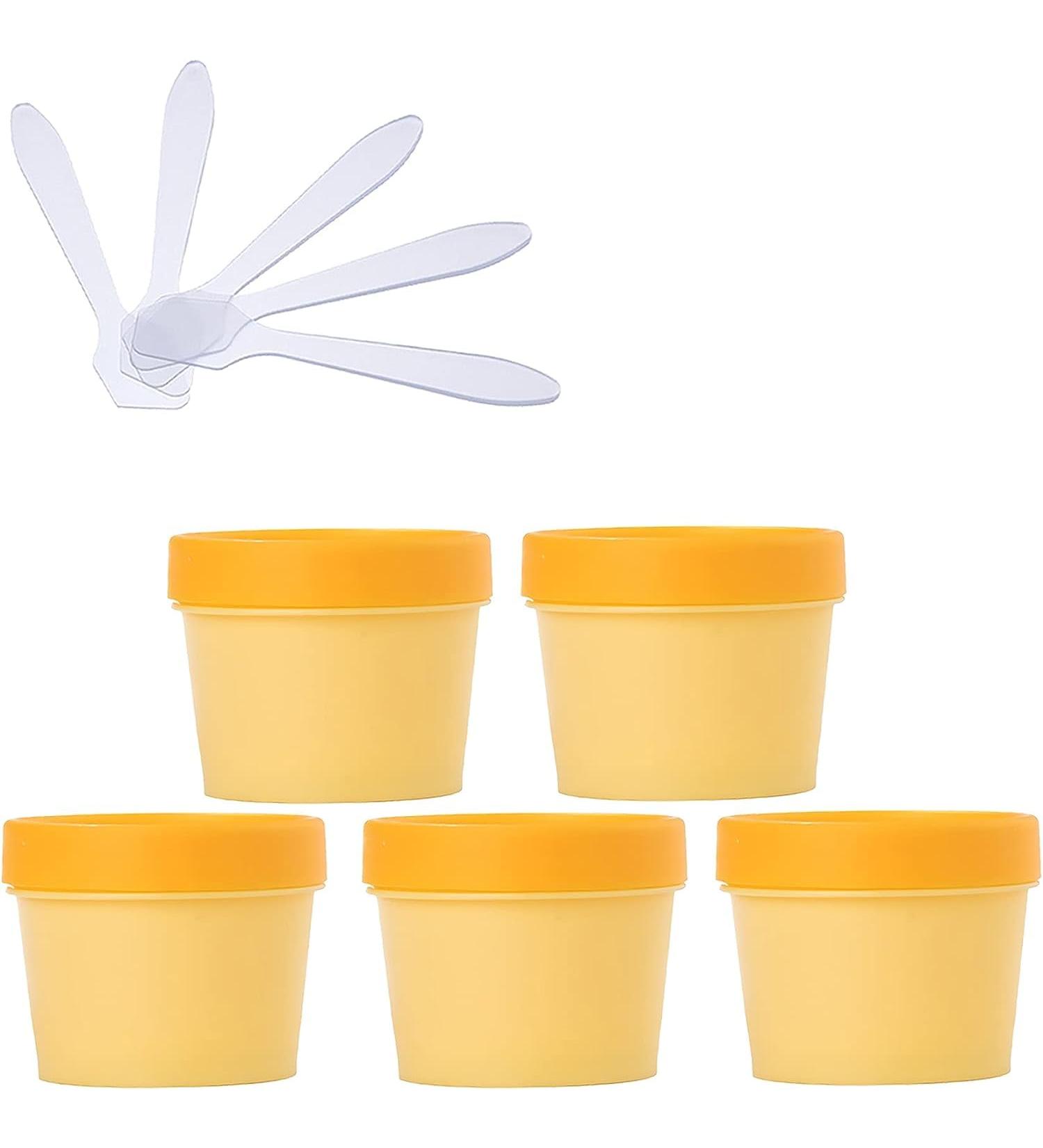 empty jars with lids cosmetic jar B0CL9KHB4R5 PC 200ml Pink Mask Mixing Bowl Empty 200g Plastic Storage Jars with Inner Liner for Storage Body Hand Face Cream Lotion Gel 5X Spatula (Color : Geel Si - Buy Online on GoSupps.com