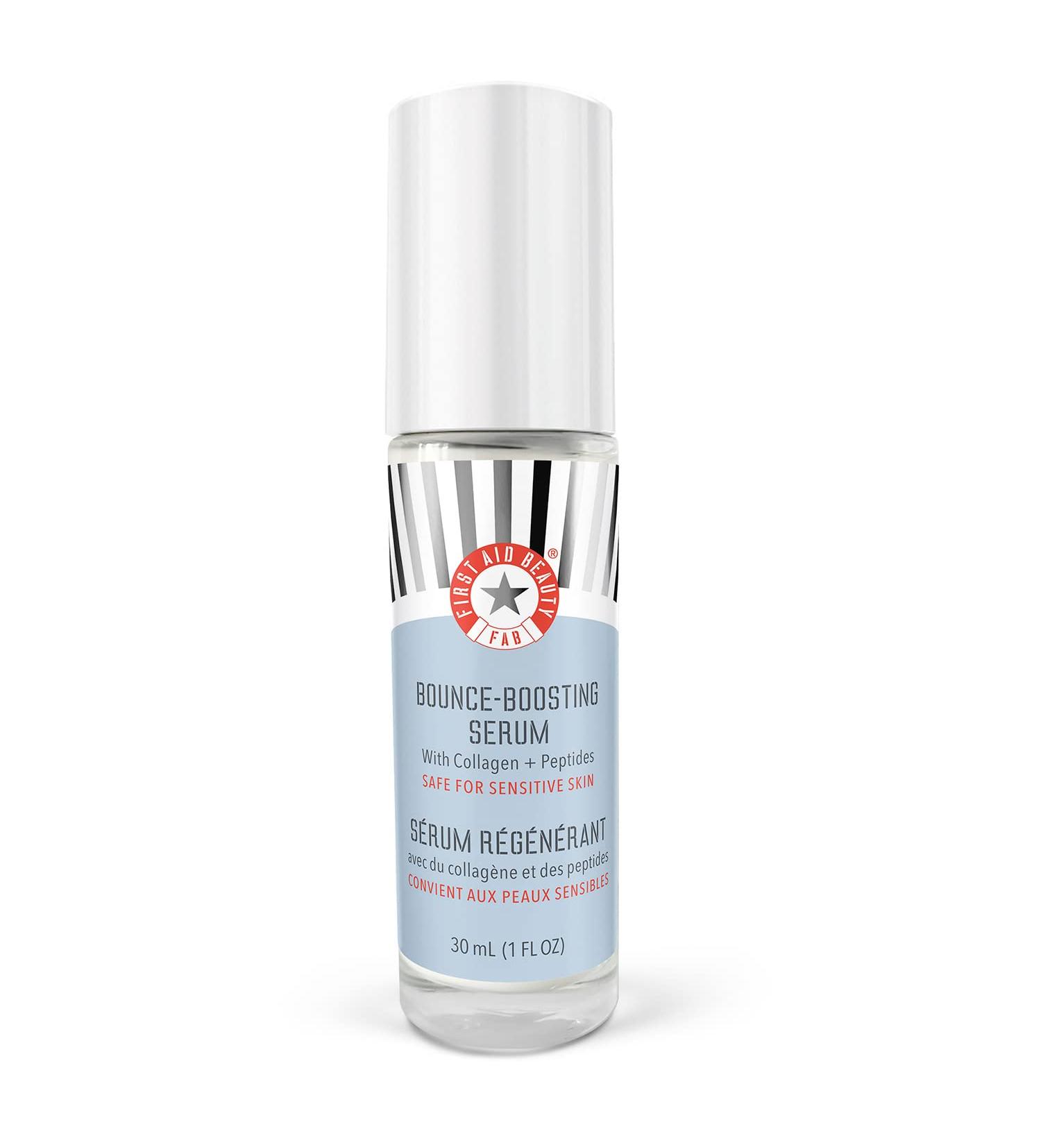 First Aid Beauty Bounce Boosting Serum | Collagen + Peptides | Smooth Fine Lines | 1 oz - Buy Online on GoSupps.com