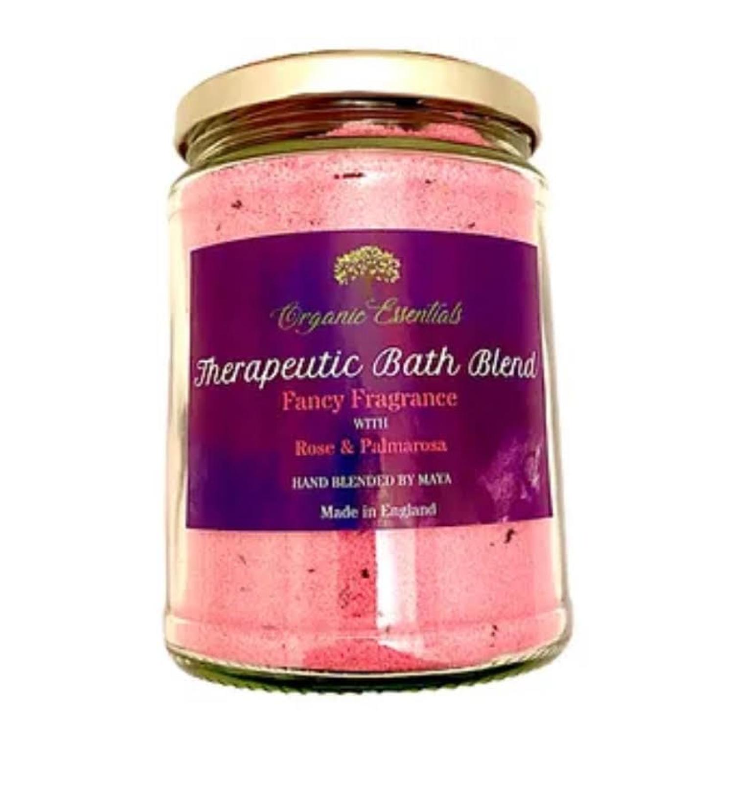 Luxurious Aromatherapy Vegan Bath Salts - Infused with English Rose & Palmarosa Essential Oils Coconut Oil & Cocoa Butter - Natural & Therapeutic for Ultimate Revitalization