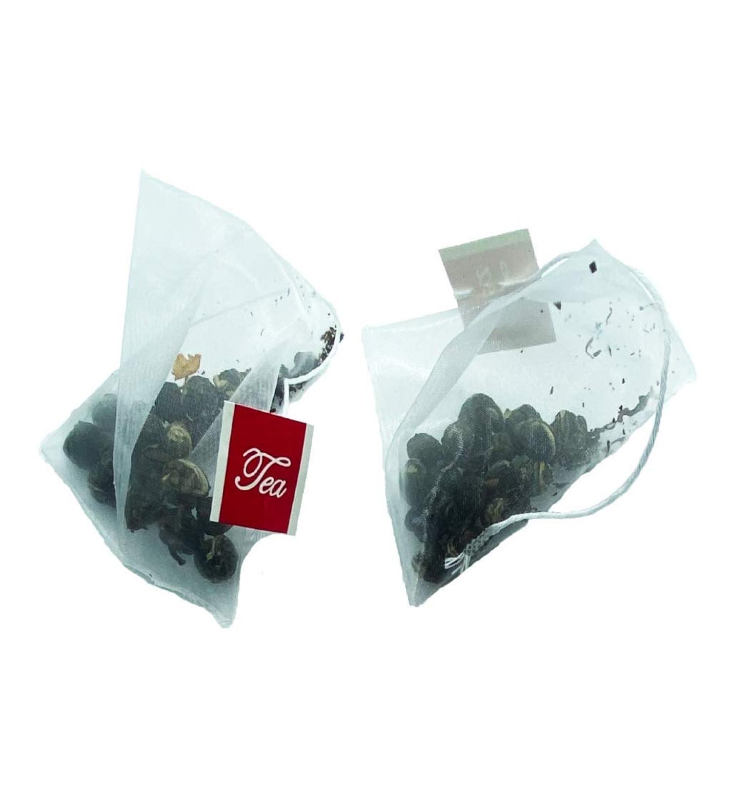 WELLTEA Jasmine Dragon Pearls Green Tea Chinese Green Tea 12 Pyramid Tea Bags 60g - Buy Online on GoSupps.com