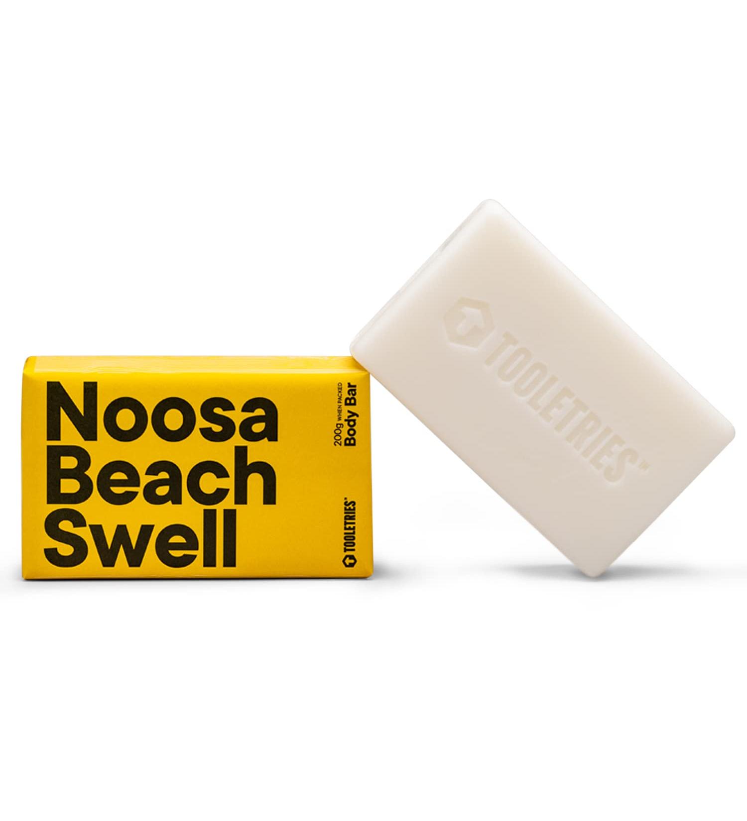 Tooletries Noosa Beach Swell Soap Bar - Men's Refreshing & Moisturizing Wash Bar - Long-Lasting, Vegan, Natural Ingredients - 200g/7oz - Buy Online on GoSupps.com