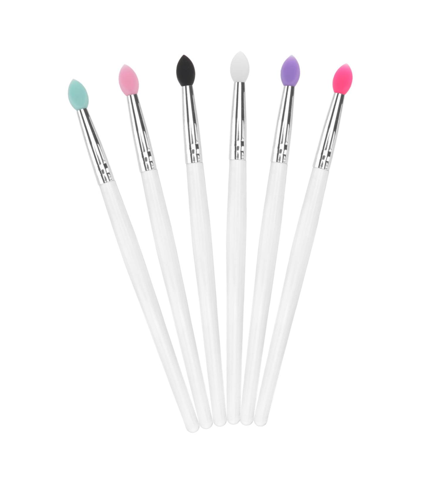 IWOWHERO 6pcs Eye Shadow Brush Eye Brush Makeupset Transparent Plastic Handle Make up Applicator - Buy Online on GoSupps.com