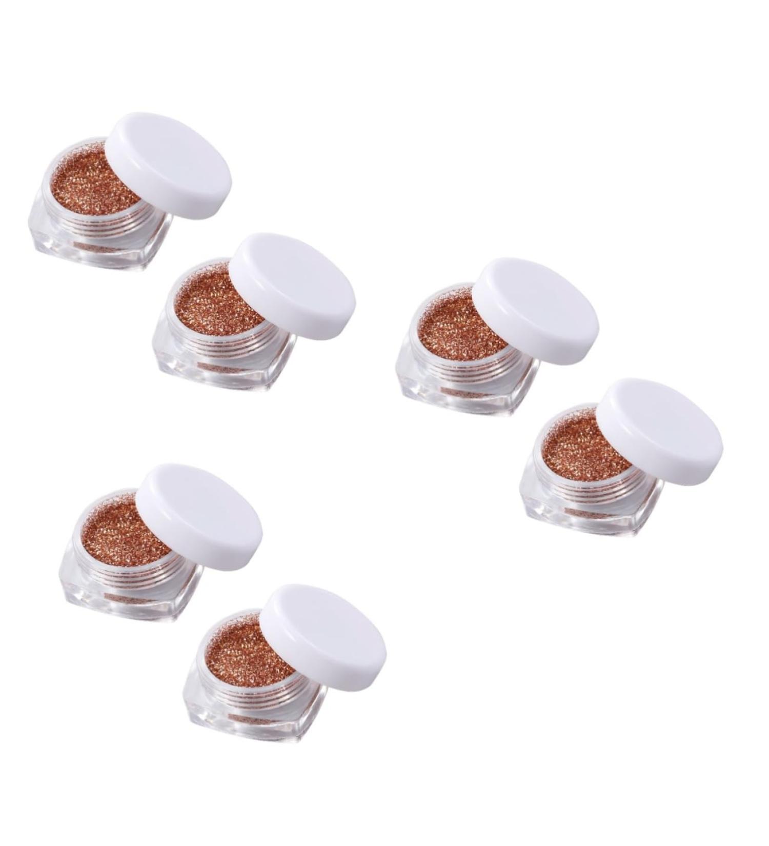 DOITOOL 6 pcs Kit Loose Gold Cosmetic Party Pearl Pigments Eye Glitter Makeup Shimmer Powder Mineral 1 count (Pack of 1) Goldenx3pcs - Buy Online on GoSupps.com
