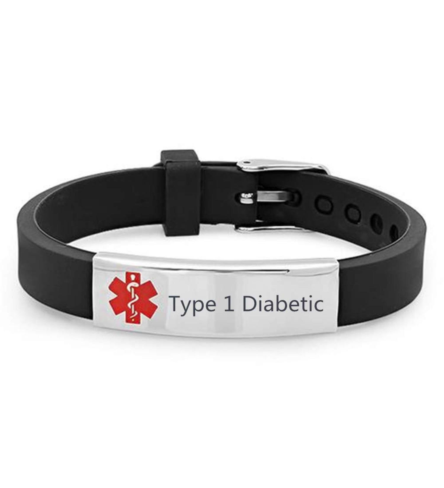 Personalized Medical Alert Bracelet | Disease Awareness Emergency ID for Men Women & Kids - Shop Now - Buy Online on GoSupps.com