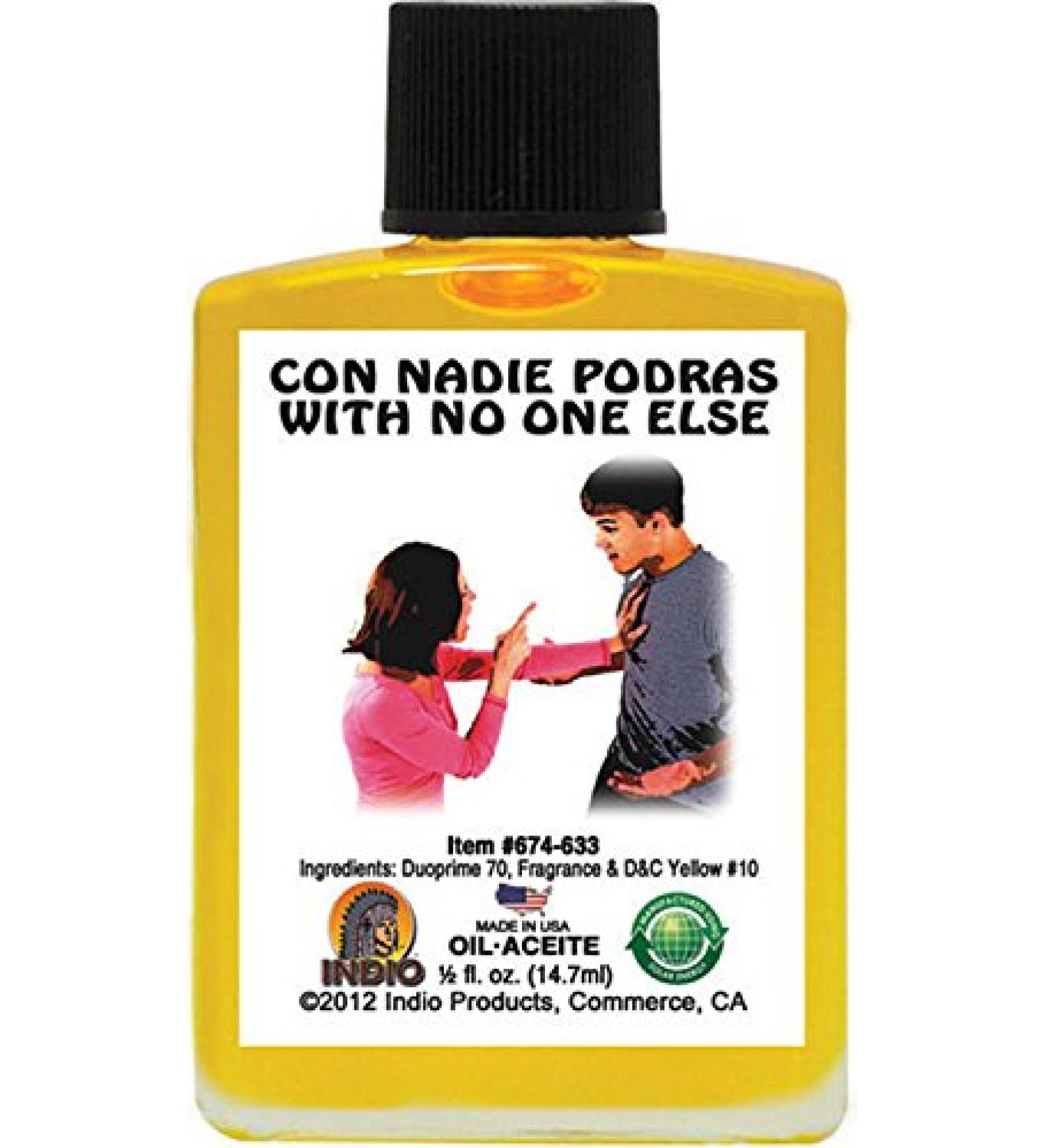 INDIO Oil- with No One Else CON NADIEN MAS 1/2oz