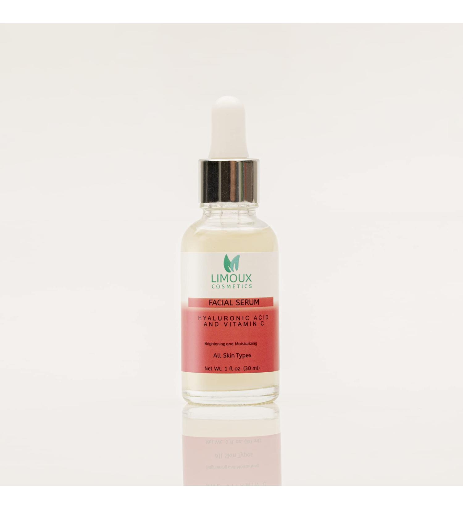 Brightening Facial Serum with Hyaluronic Acid Vitamin C & E | Anti-Aging Moisturizing | Paraben-Free Fragrance-Free Cruelty-Free - 1 Fl Oz - Buy Online on GoSupps.com