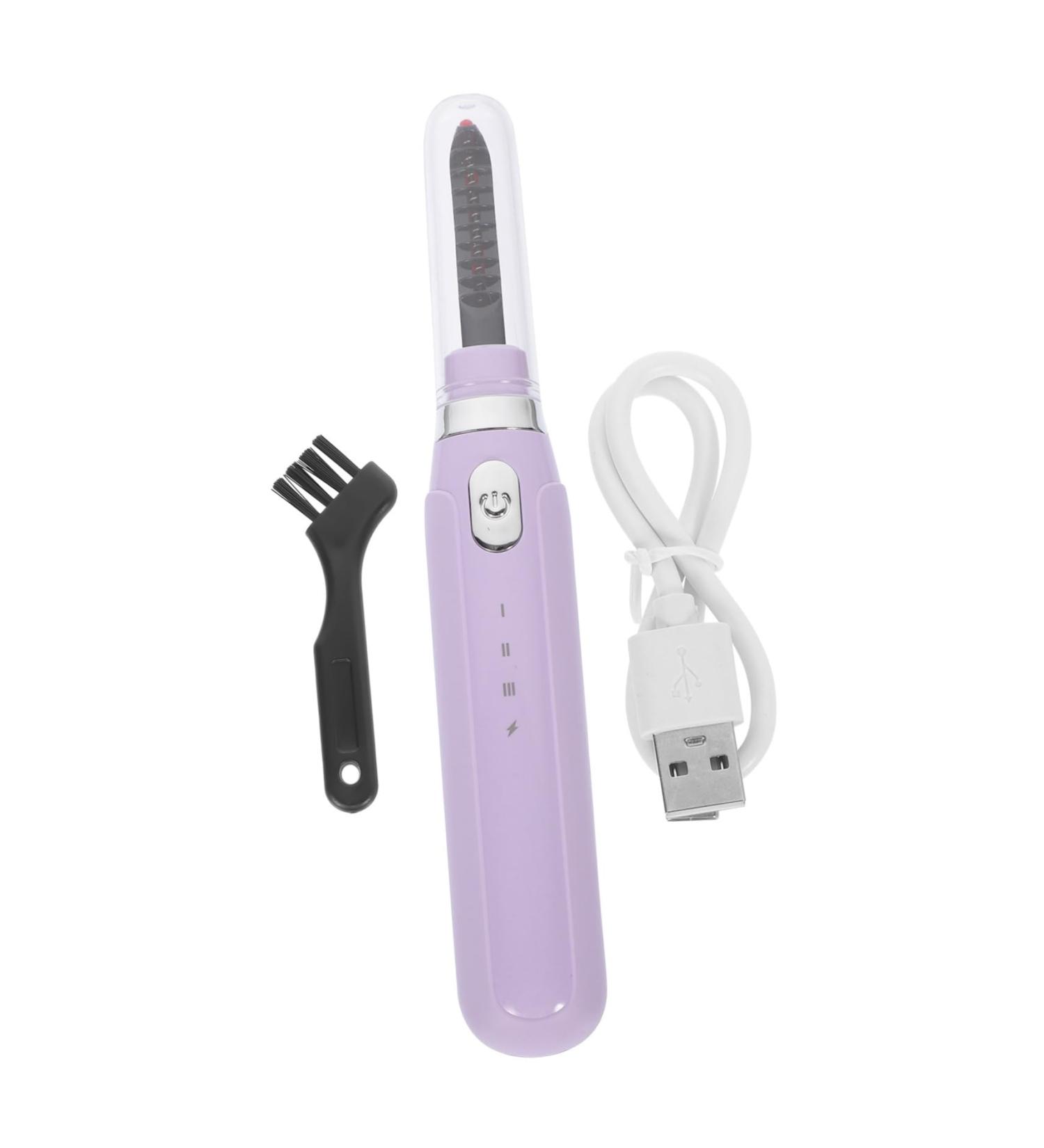 Healeved Electric Eyelash Curler Heater Heated Eyelash Curler Practical Lash Curler Handheld Lash Curler Makeup Tool Handheld Eyelash Curler Eyelash Accessory Caliper Household Abs Purple - Buy Online on GoSupps.com
