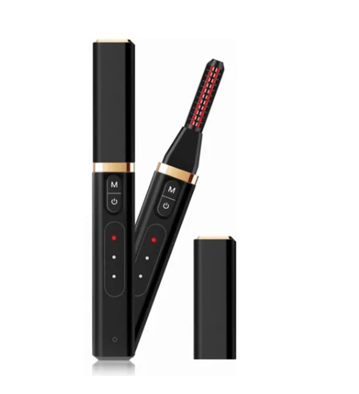 Heated Eyelash Curlers Portable Heated Lash Curler 10S Fast Heating 3 Gear Long Lasting USB Rechargeable Safe Electric Lash Curler - Buy Online on GoSupps.com