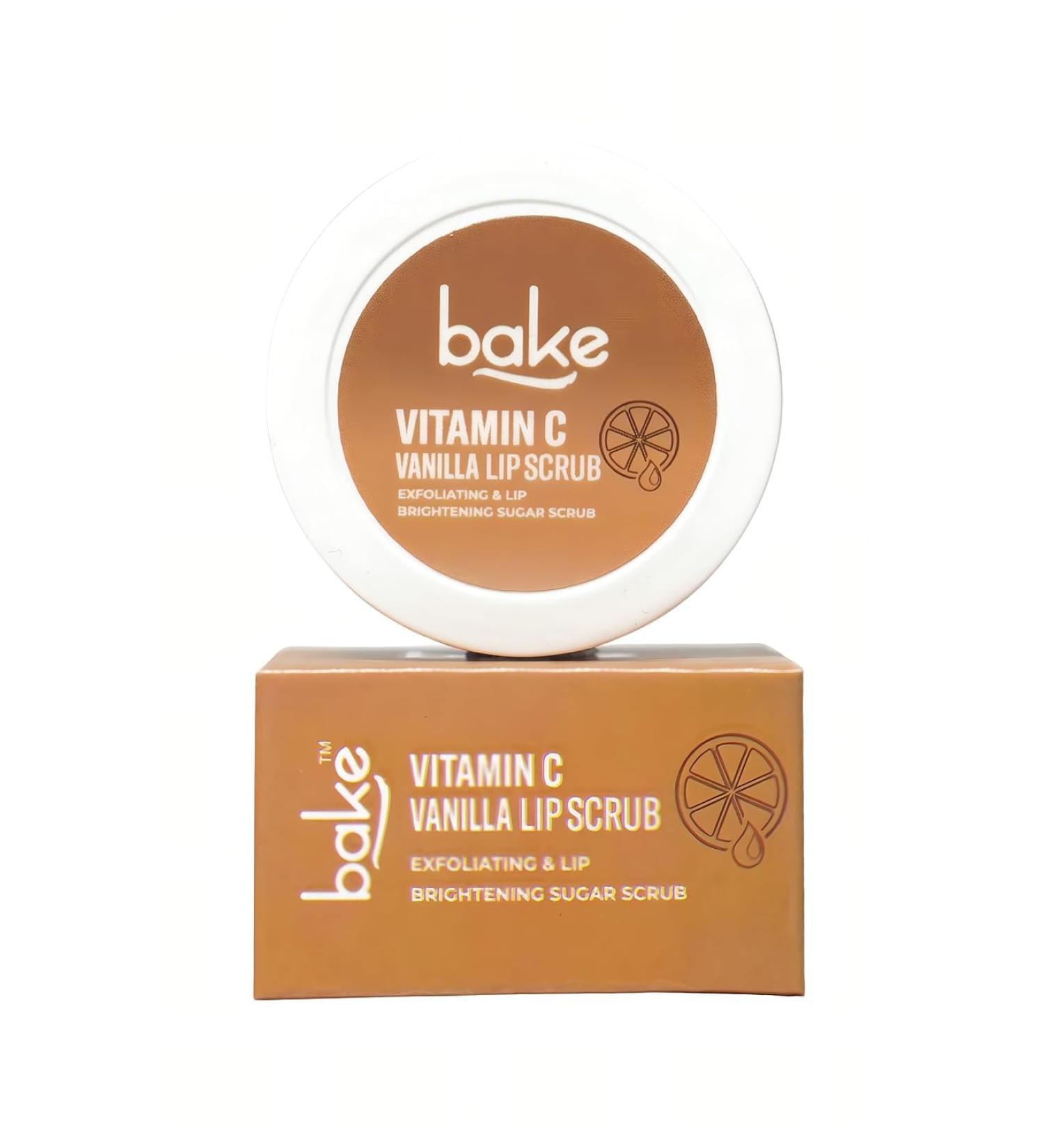 Vitamin C Vanilla Lip Scrub - Exfoliate & Lighten Hyperpigmented Lips | 25g for Men & Women - Buy Online on GoSupps.com