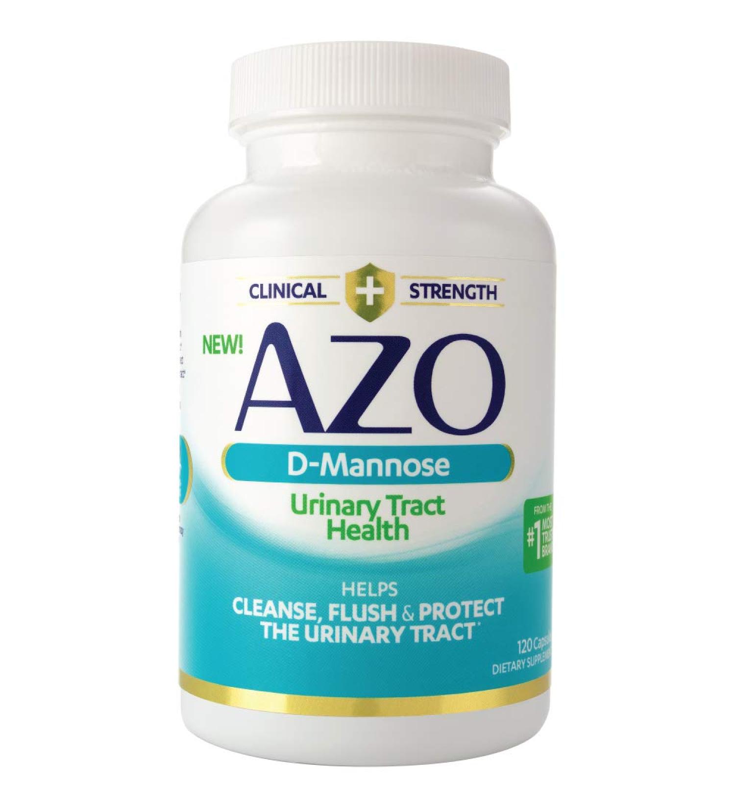 Azo D-Mannose for Urinary Tract Health - 120 Capsules - Buy Online on GoSupps.com