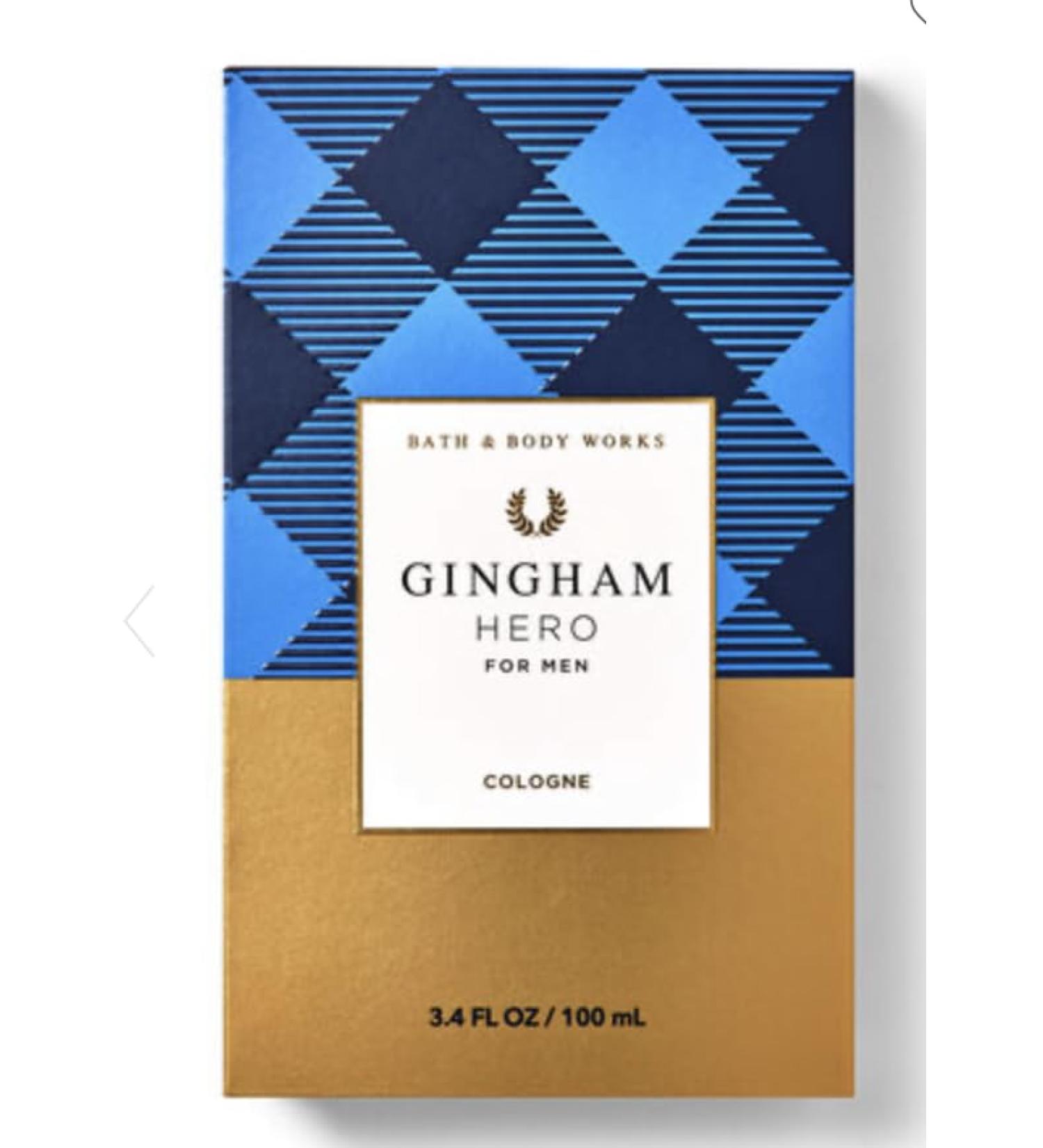 Bath Men's Fragrance 3.4 Ounces Cologne Spray 3.4 Oz body cologne you choose (Gingham Hero)