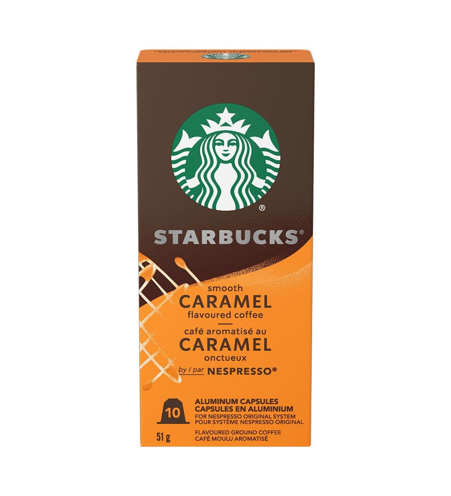 Smooth Caramel For NESPRESSO Original Flavoured Blonde Roast Notes of Buttery Caramel and Vanilla NESPRESSO Coffee Capsules 10 ct - Buy Online on GoSupps.com
