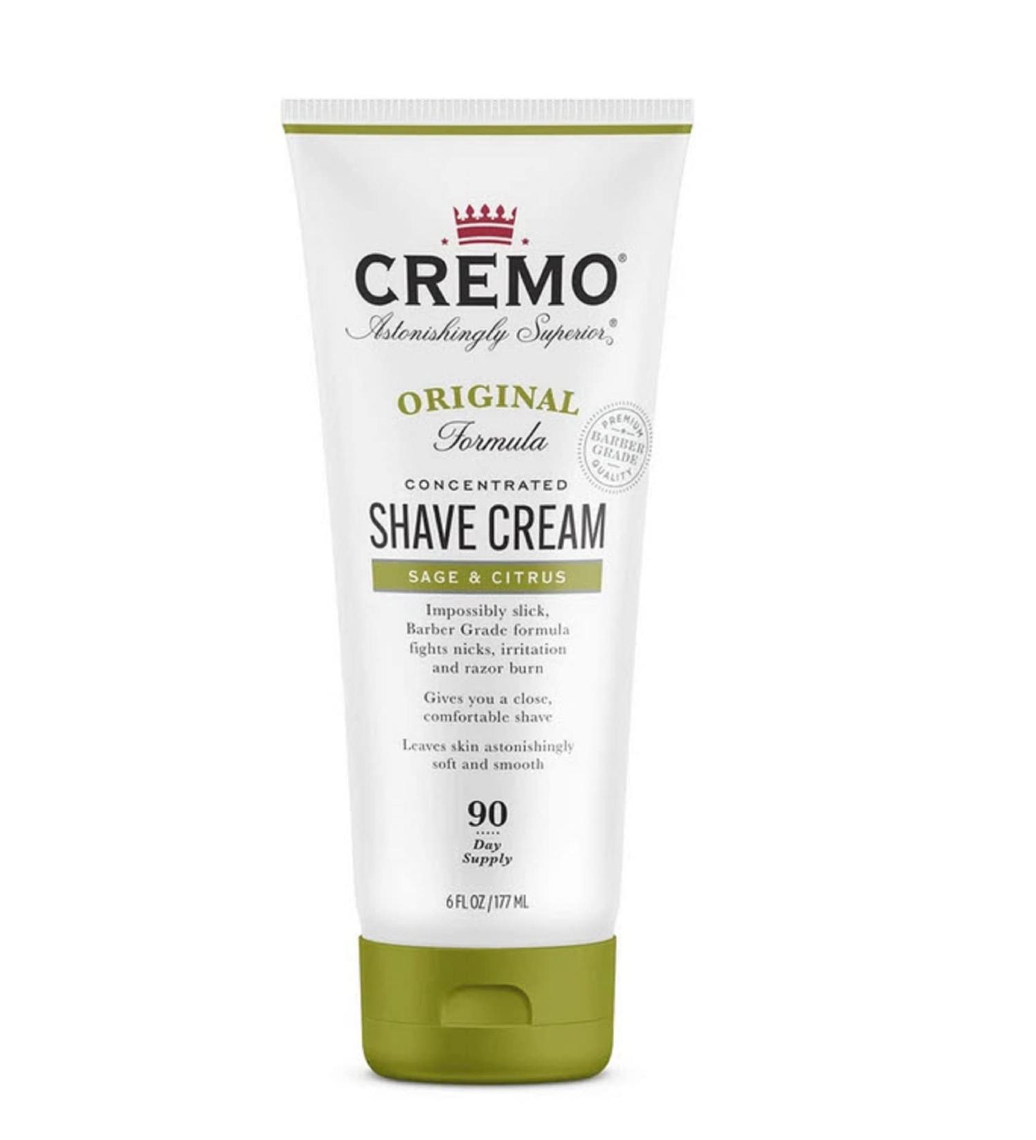Cremo Original Shave Cream - Sage & Citrus 6 fl oz | Smooth Shaving Solution - Buy Online on GoSupps.com