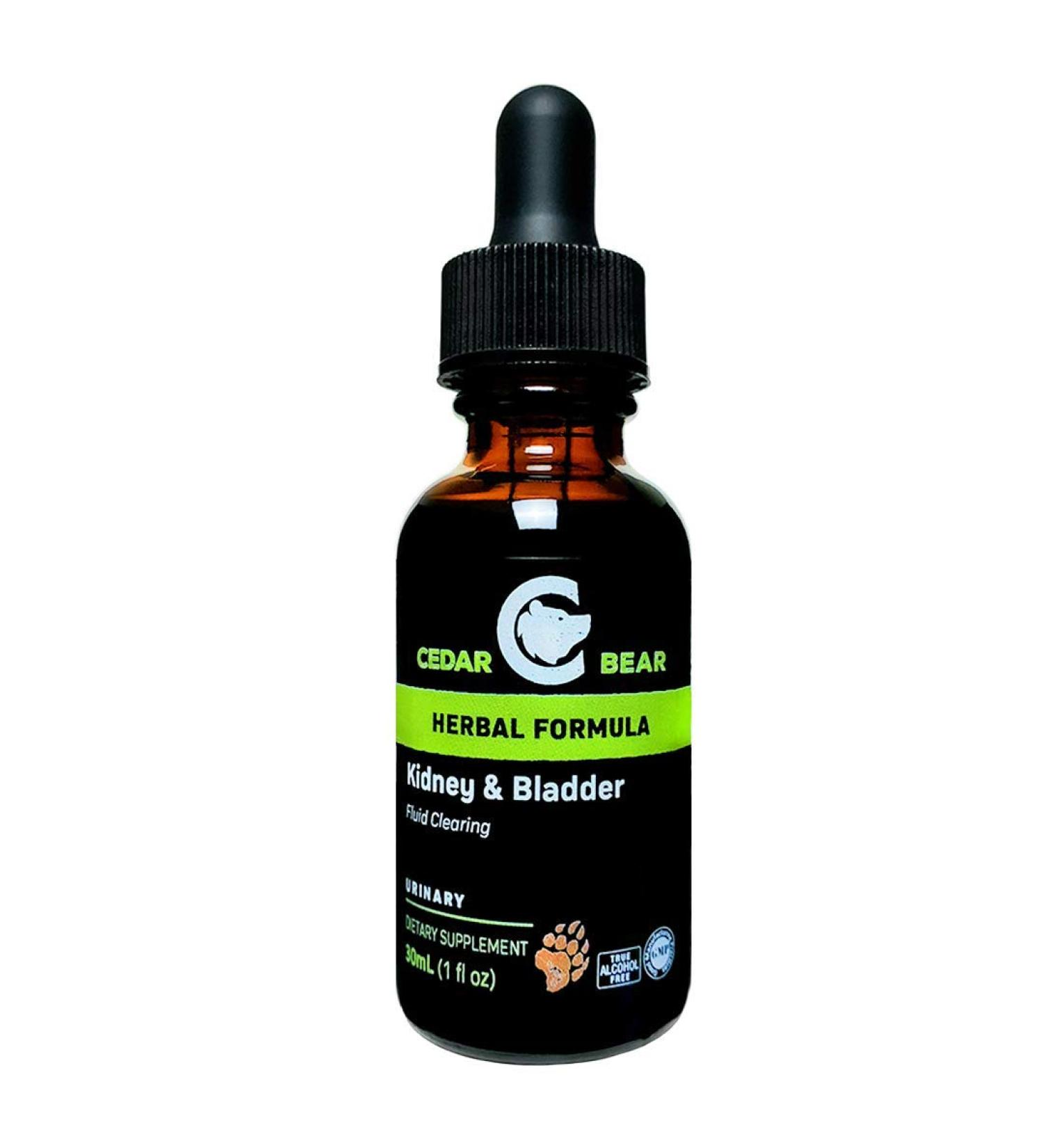 Cedar Bear Kidney & Bladder Blend - Liquid Herbal Supplement for Urinary Support | 1 Fl Oz - Soothes & Tonifies - Buy Online on GoSupps.com