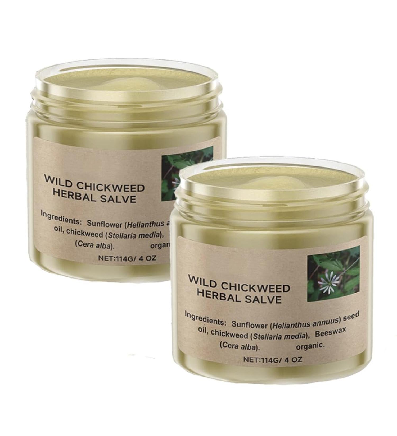 Chickweed Herbal Ointment Kowsunary Organic Chickweed Cream 4 oz Organic Herbal Ointment (2PC) - Buy Online on GoSupps.com