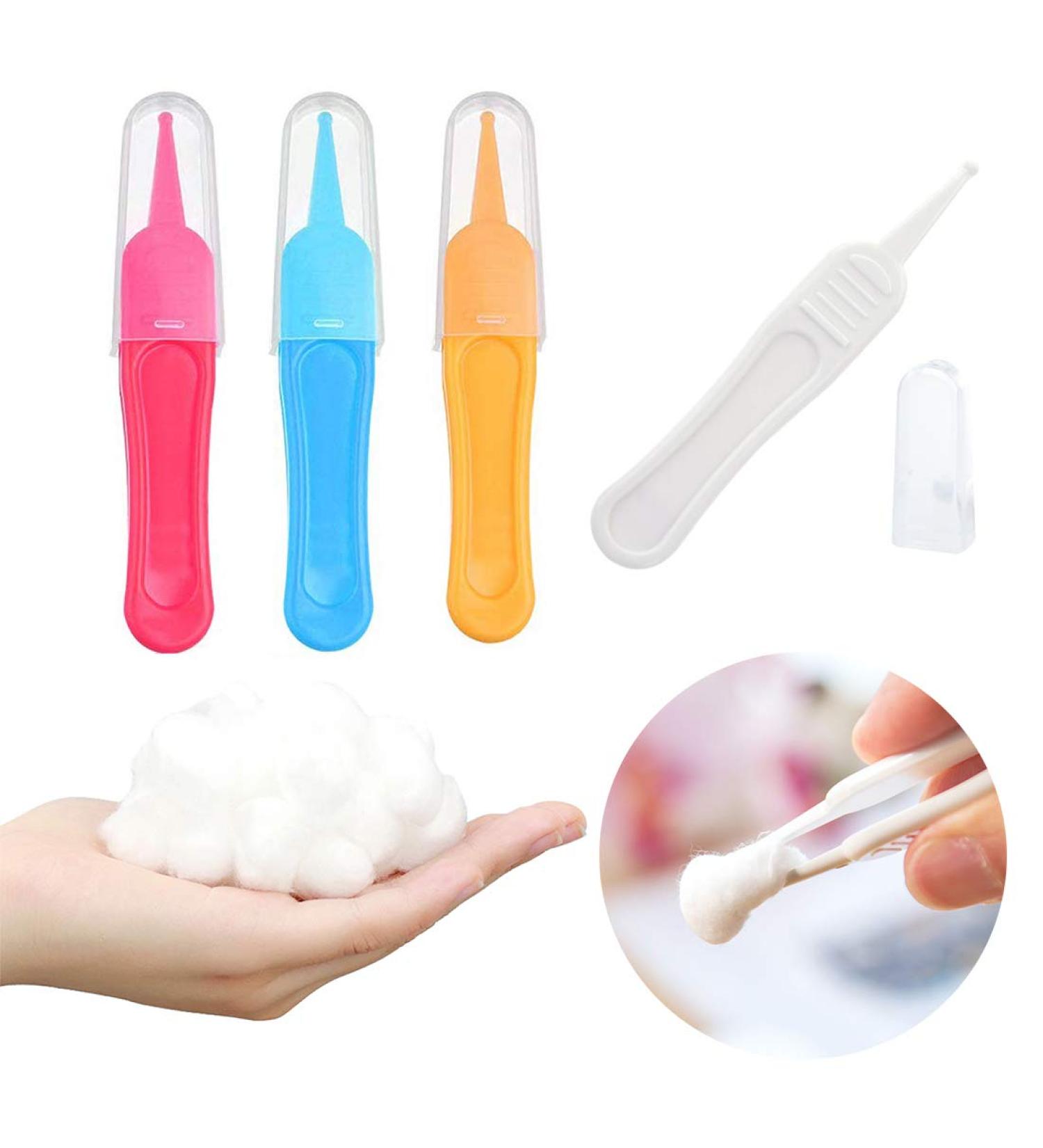 Buy Baby Nose Tweezers - Safe Plastic Baby Care Tweezers with 10 Sterile Cotton Balls | Gentle and Colorful Baby Care Tools - Buy Online on GoSupps.com