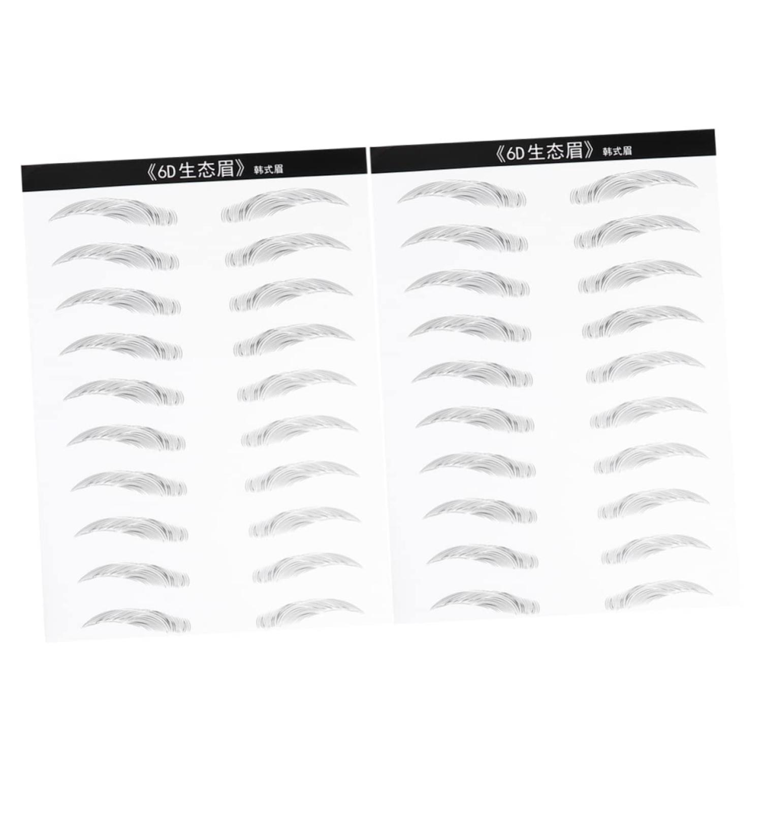 FRCOLOR 6 Sheets Pairs Waterproof Stickers Eyebrow Stencil Stickers Eyebrow Stickers Modify 4d The Lazy - Buy Online on GoSupps.com