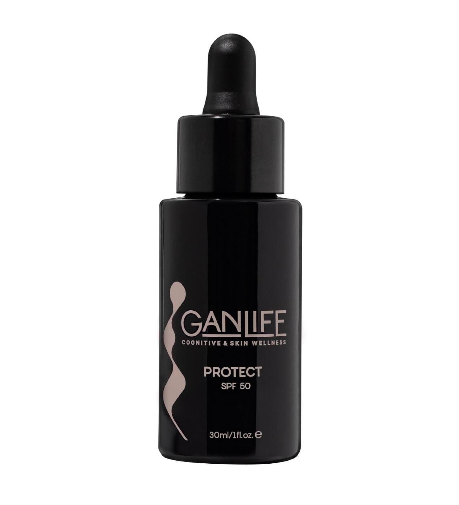 MAJ ITALY SRL GANLIFE Protect SPF 50 Facial Sunscreen with Antioxidants AntiUV and Antistains High Protection With Bakuchiol Licorice Vitamin E and Maritime Pine 30 ml - Buy Online on GoSupps.com