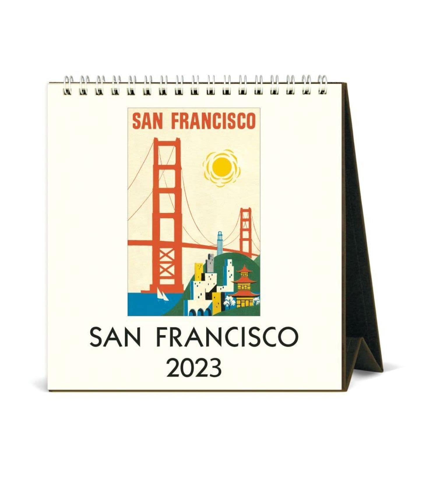 Cavallini Papers & Co San Francisco Art 2023 Easel Calendar | Unique and Stylish Design - Buy Online on GoSupps.com