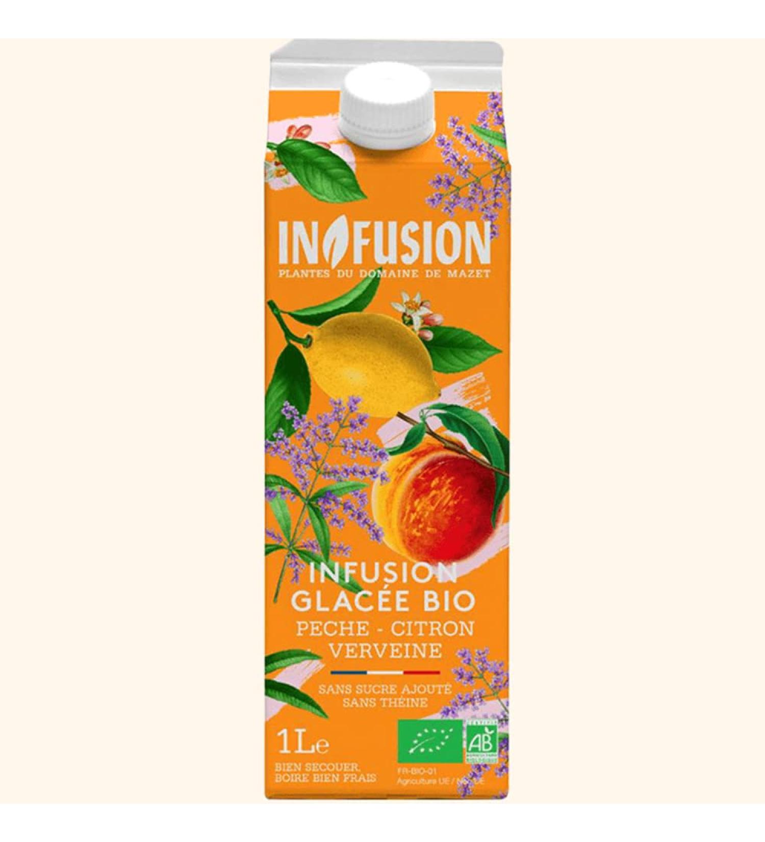 In Fusion Iced Peach Lemon Herbal Tea - 1L Brick - Buy Online on GoSupps.com