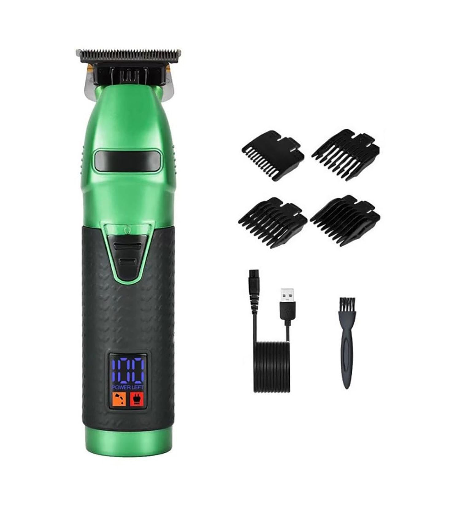 Pro Hair Clipper - High-Power Electric Hair Clipper & Body Hair Finisher | Green & Black | International Shipping - Buy Online on GoSupps.com