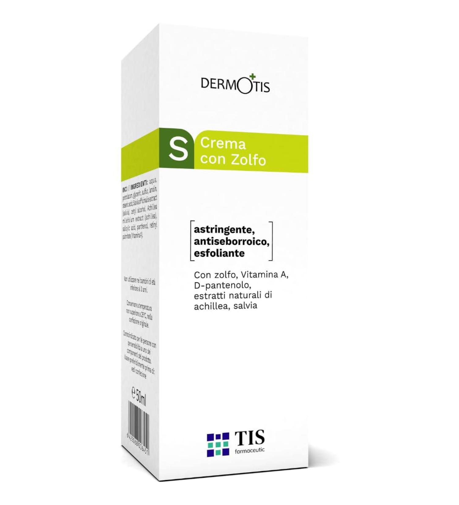 TIS Pharmaceutical TIS Sulfur 7 Cream For Oily Acne Seborrheic Skin Care Removes Skin Seborrheic Flakes Exfoliating Properties Face and Body Unisex - Buy Online on GoSupps.com