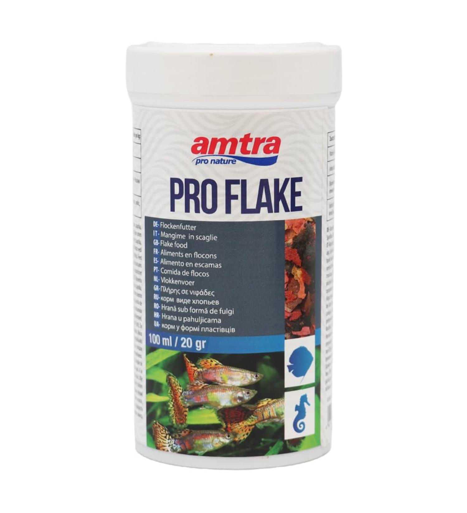 Amtra Pro Flake Aquarium Food 100 ml/20 g - Buy Online on GoSupps.com