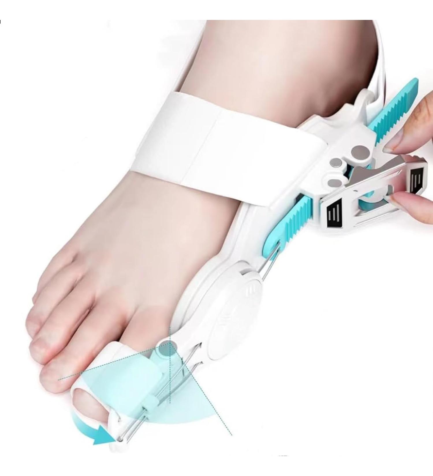 Upgraded-Fit Bunion Corrector for Women Men Big Toe Ultra-Comfy Orthopedic Bunion Splint with Thickened-Pad for Bunion Relief Adjustable Bunions Correction Fit for Right/Left Feet Bunion Fix One Size(1PCS)
