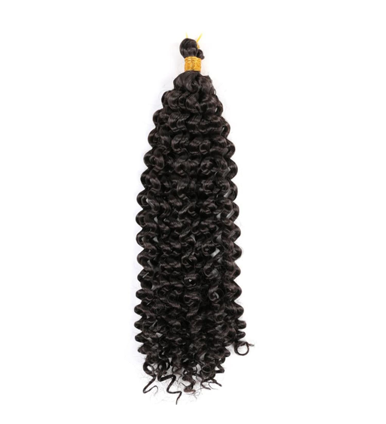 Water Wave Bulk Hair Crochet Braids - 14 Inch CURL Synthetic Braiding Hair Extensions - #2 Color 9PCs/Lot - International Shipping Available - Buy Online on GoSupps.com