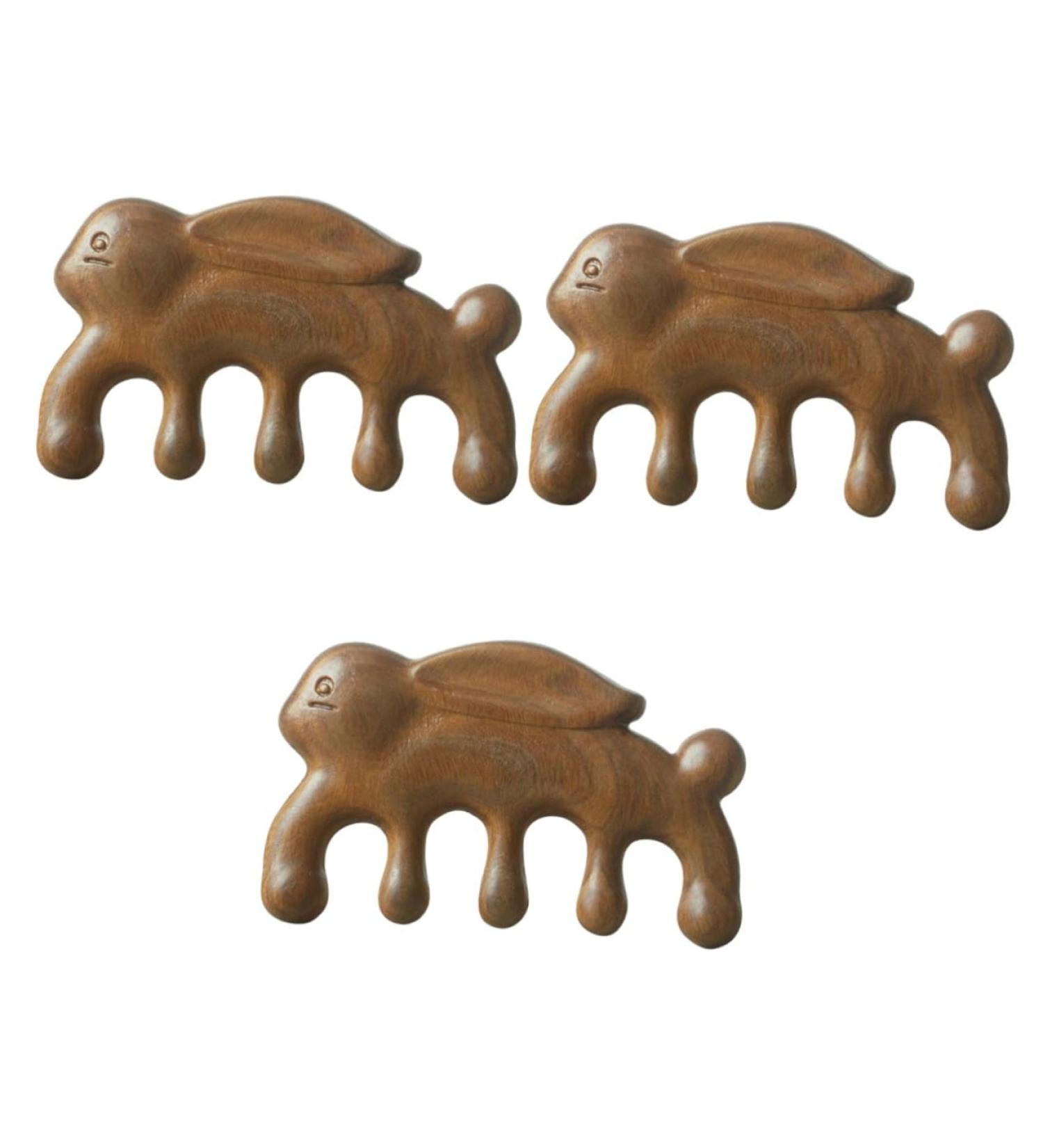 Beaupretty Green Sandalwood Massage Comb for Women - Wide Tooth Wooden Beard & Scalp Ridges | Multitool Hair Care - Buy Online on GoSupps.com