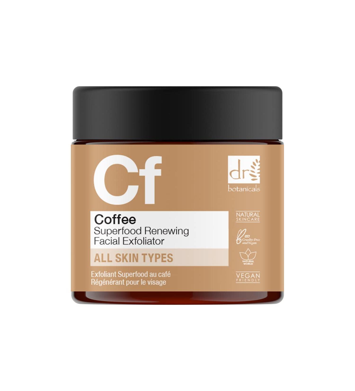 Dr Botanicals 60 ml Facial Exfoliator Coffee Superfood Renewing - Buy Online on GoSupps.com