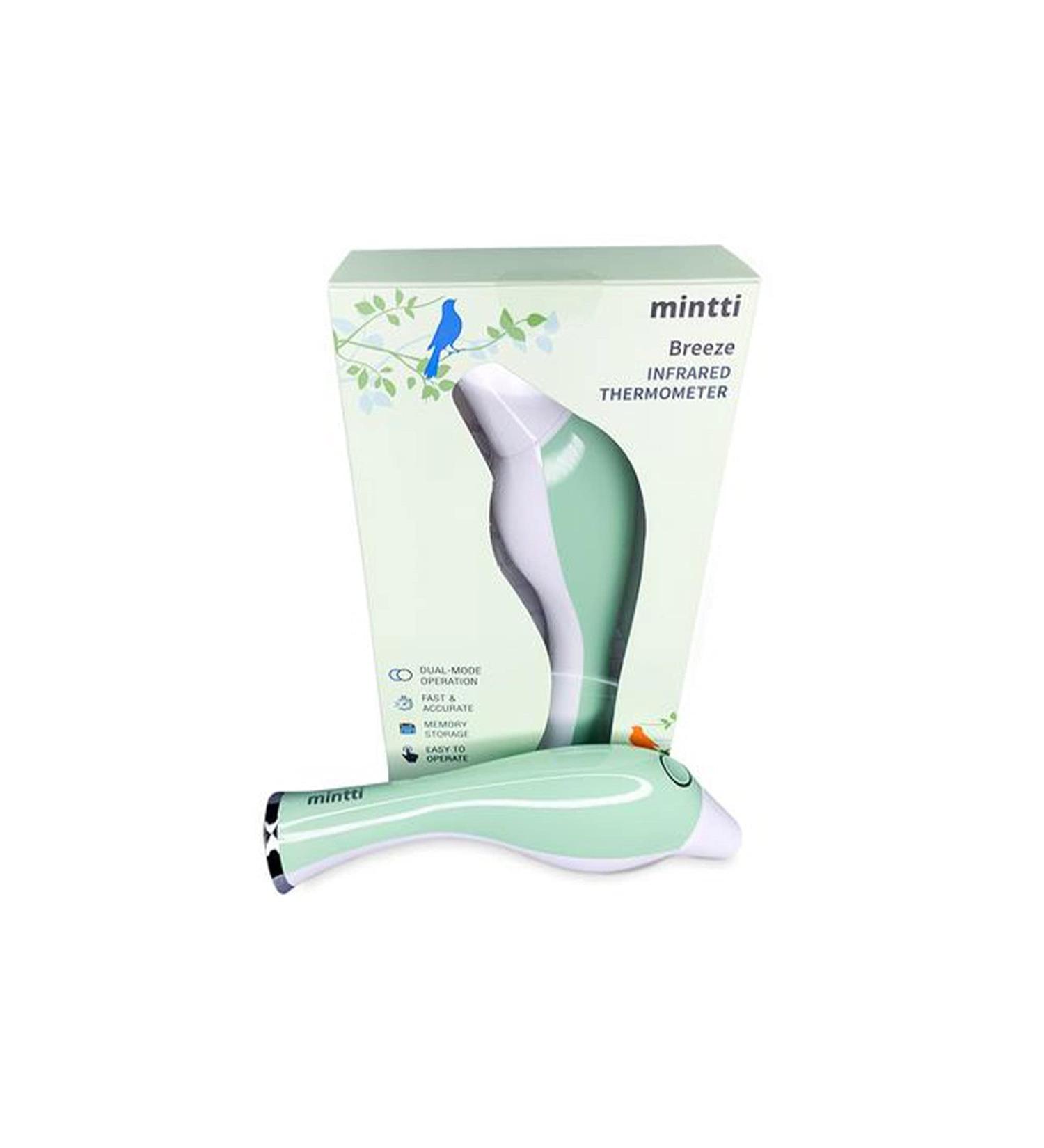 MINTTI Breeze Touchless Infrared Thermometer for Family Use - Forehead and Ear - Buy Online on GoSupps.com