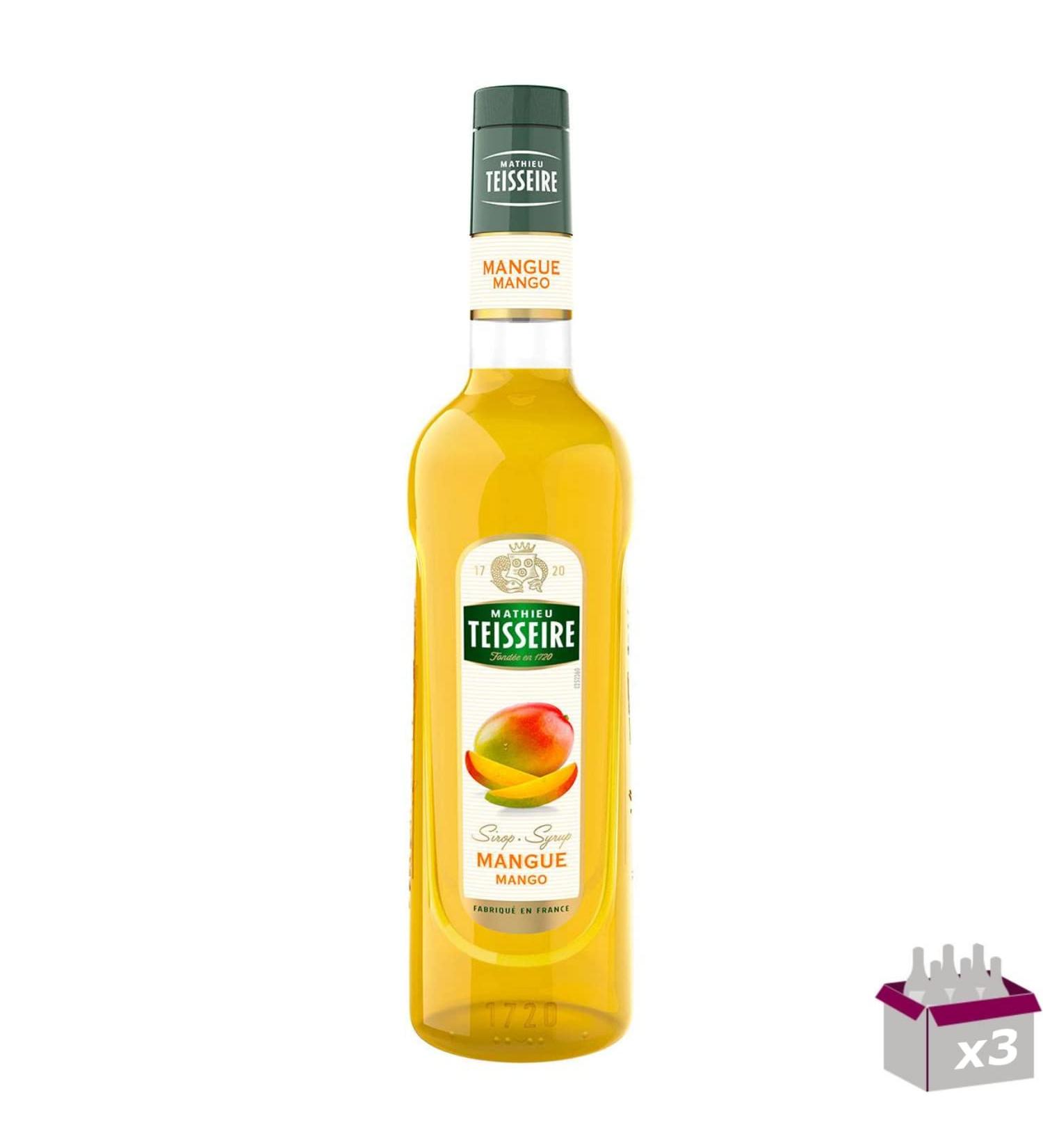TEISSEIRE Set of 3 Mango Syrup 70cl