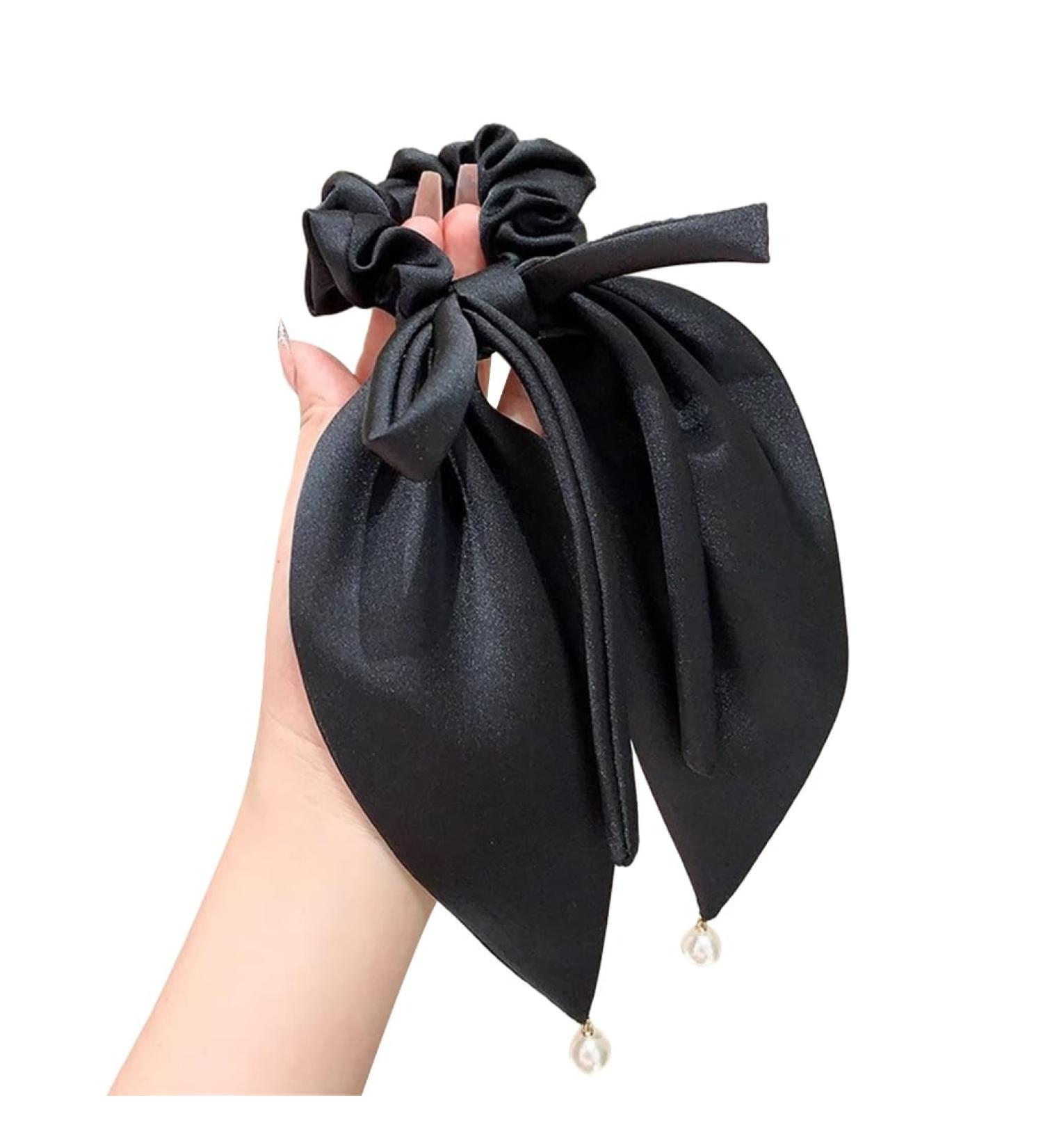 JSGHGDF Women knot Hair Clip Long Ribbon French Styling Barrettes Hair Tie Scrunchies Hair Hair ring - Buy Online on GoSupps.com