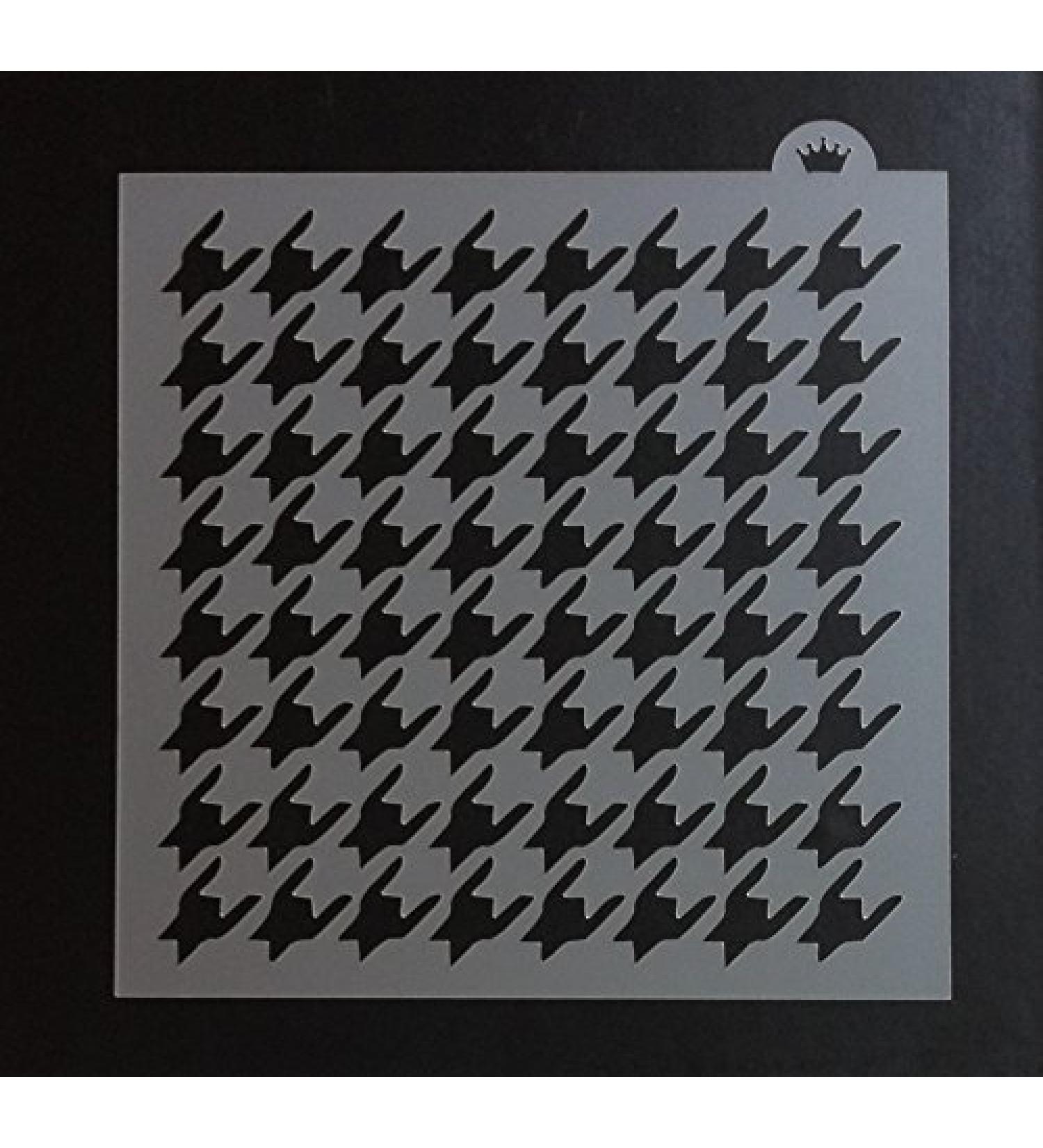 Houndstooth Cookie Stencil - the Cookie Countess