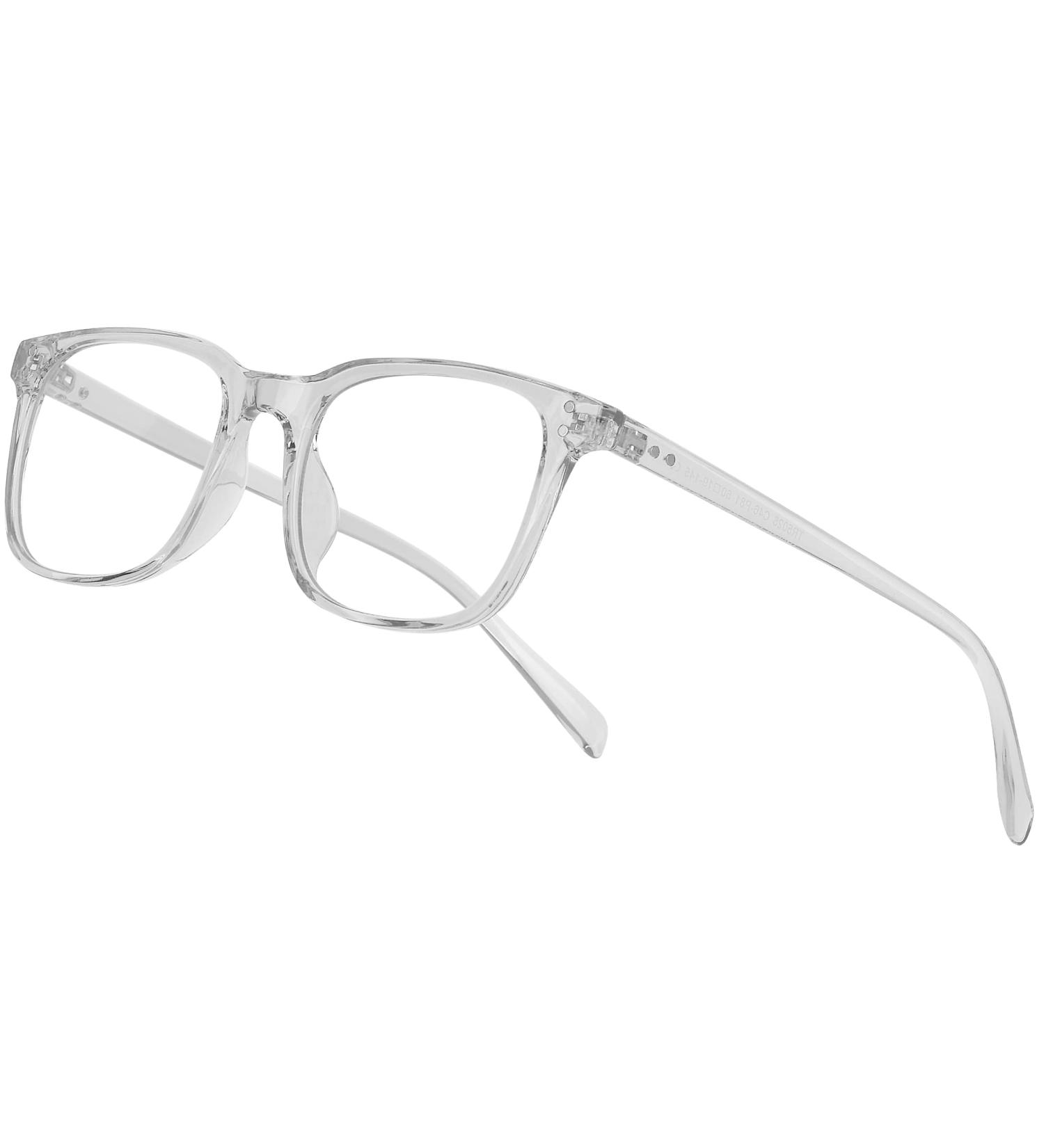 Occffy Blue Light Filter Glasses for Men & Women - Prescription-Free UV Gaming & Computer Glasses - OC092 Modern Transparent Design - Buy Online on GoSupps.com